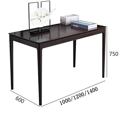 Classic Study Desk and Chair Set for Students - 120x60x75cm, Brown - Perfect for Bedroom, Dorm Room, or Home Office Workspace
