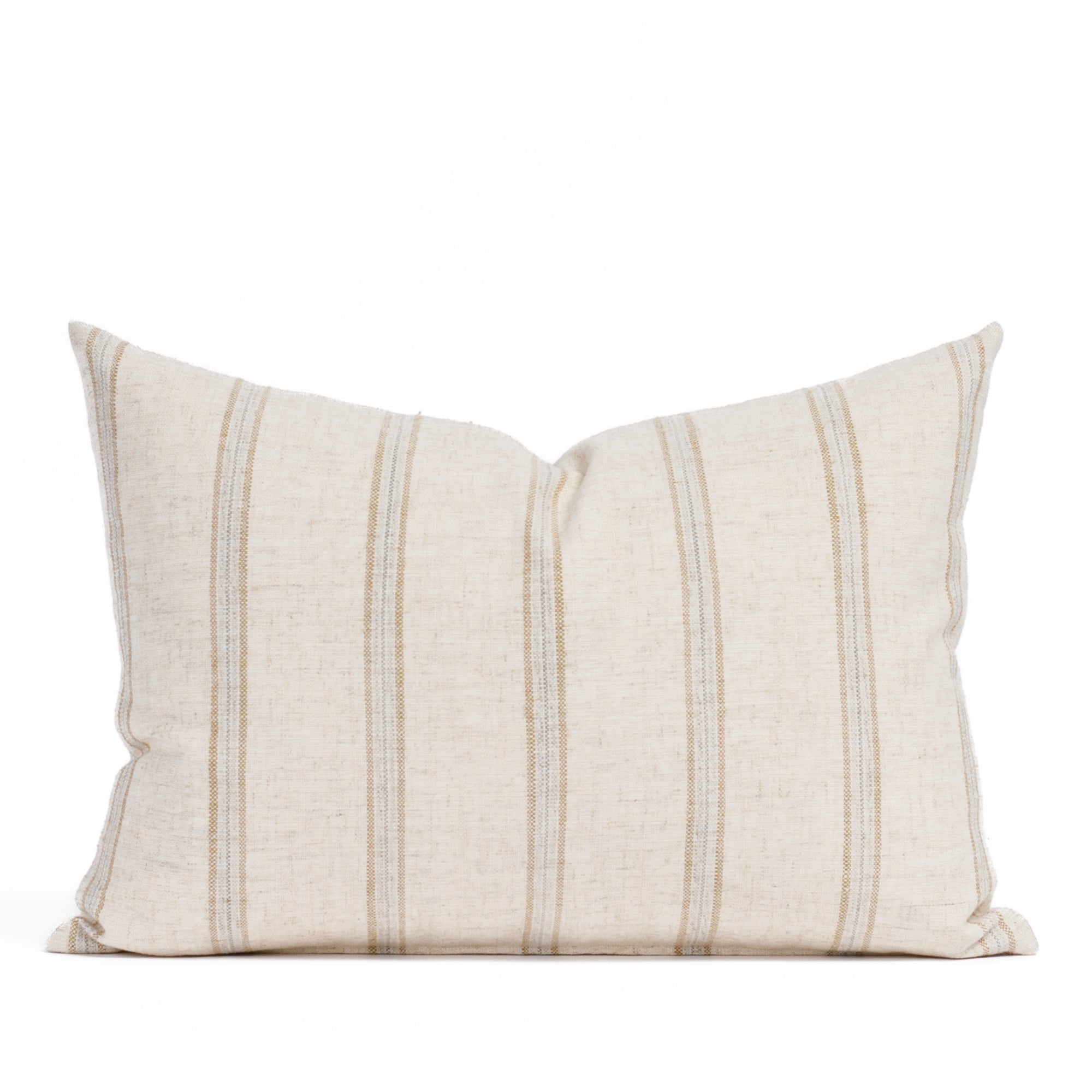 Yarmouth Stripe 14x20 Lumbar Pillow in Sandstone - Perfect for Sofa, Bed & Home Decor