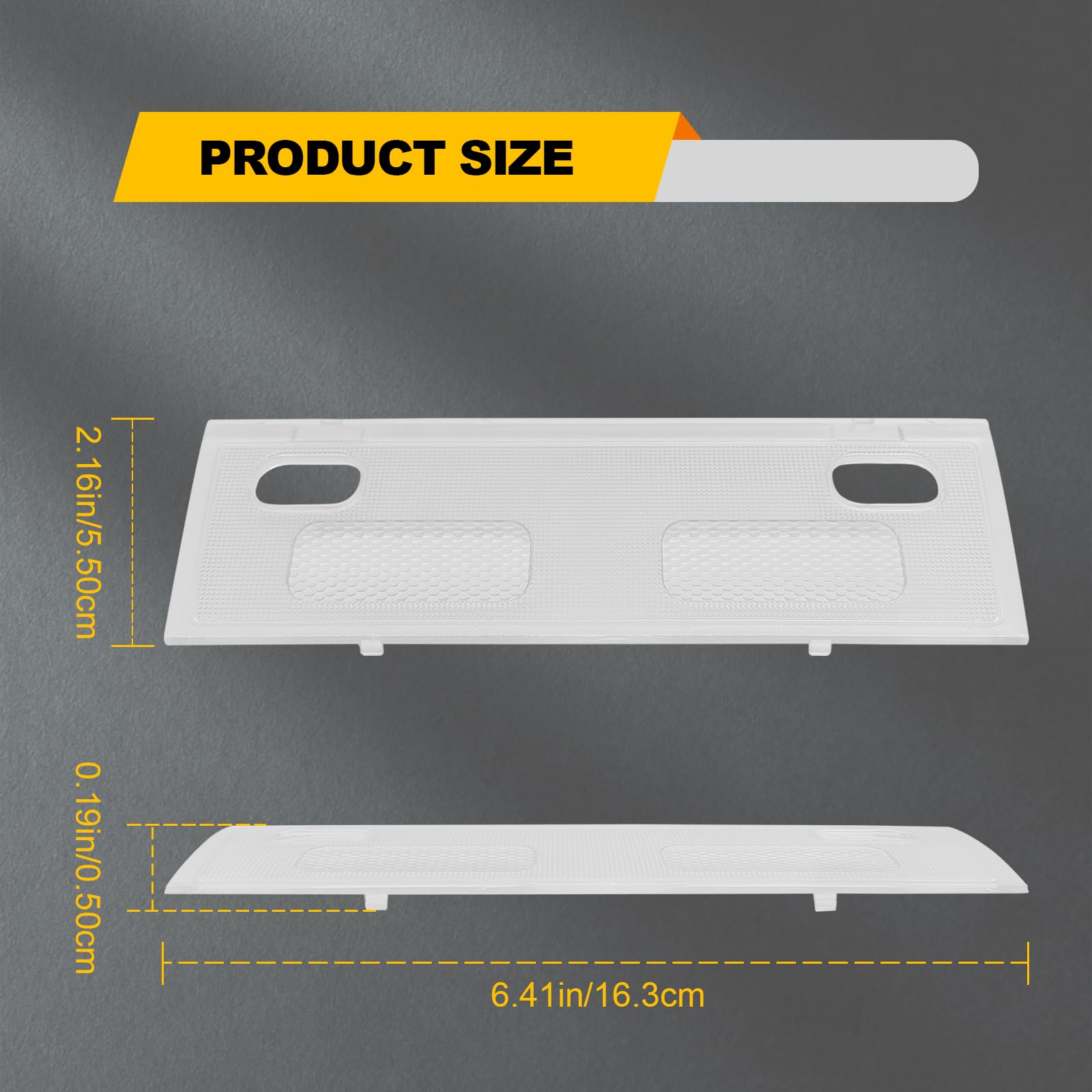 2007-2013 Chevy Silverado GMC Sierra Yukon Tahoe Cadillac Escalade Suburban Avalanche Interior Overhead Console Dome Light - Clear Lens Frosted Housing Replacement - Perfect for Night Driving & Interior Lighting