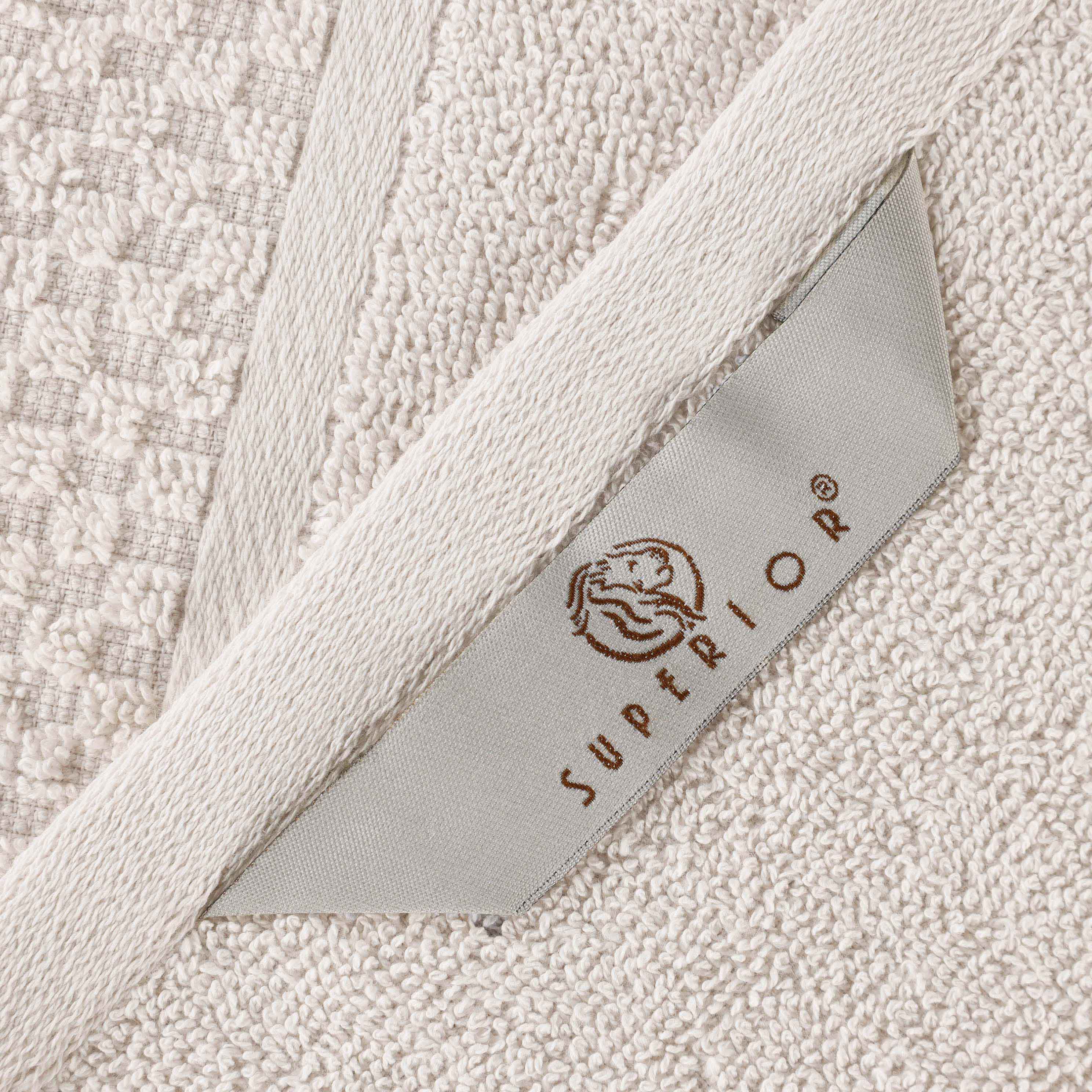 Premium 6-Piece Cotton Plush Jacquard Towel Set - Soft & Absorbent Bath Towels for Spa, Gym, and Luxury Home Use