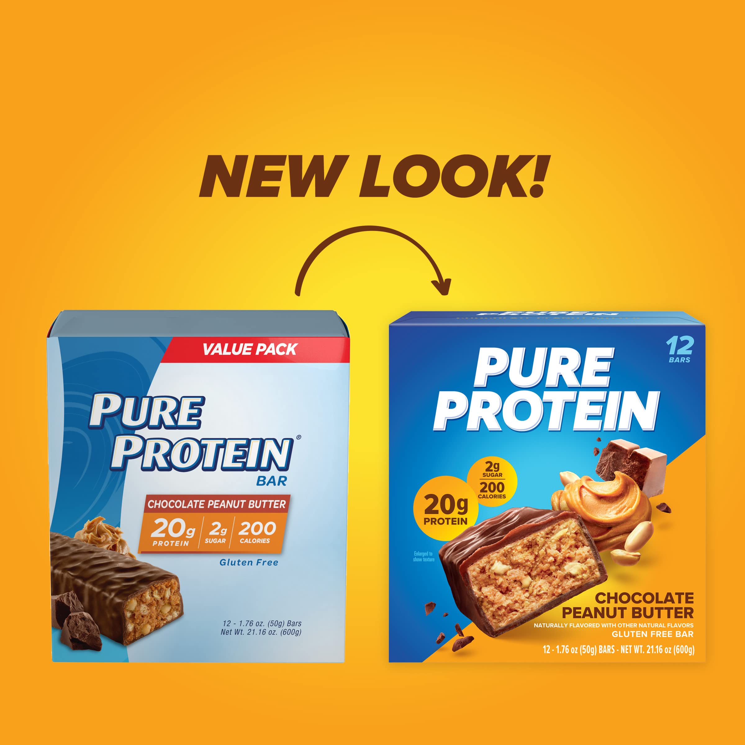 Body Fortress 100% Whey Protein Powder Vanilla 1.74lbs & Pure Protein Bars Chocolate Peanut Butter 12 Count 1.76oz - Post Workout Recovery & Muscle Building Supplement for Athletes & Fitness Enthusiasts