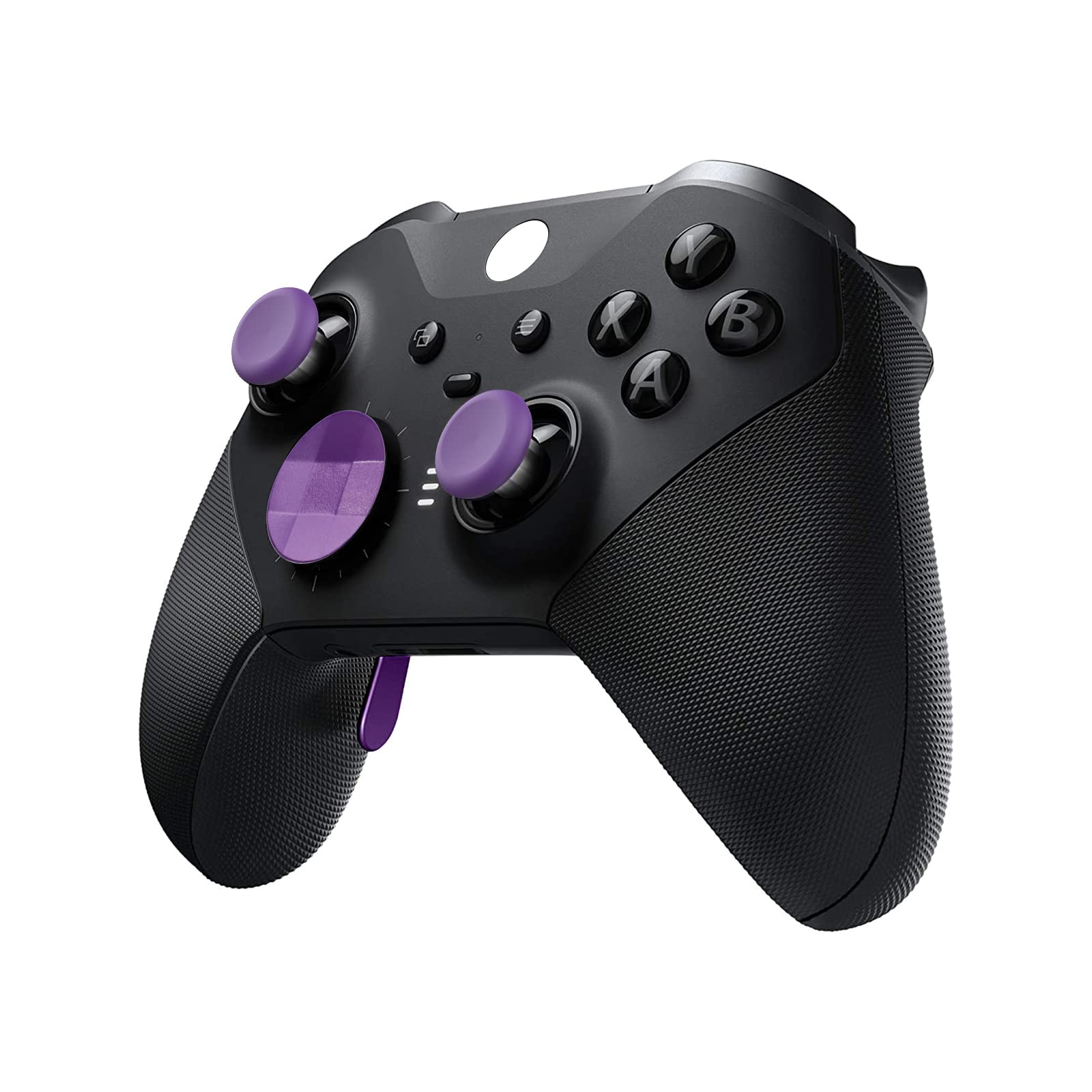 EASEGMER 10-in-1 Replacement Thumbsticks & Accessories Kit for Xbox Elite Controller Series 2 - Includes 4 Interchangeable Joysticks, 4 Paddles, 1 Standard D-Pad (Purple) | Perfect for Gaming, Customization & Controller Repair
