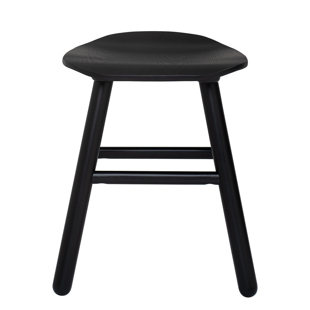 Hetty Stool - Modern Black Ash Veneer Bar Stool for Kitchen Island, Breakfast Nook & Home Decor | Durable & Stylish Seating Solution