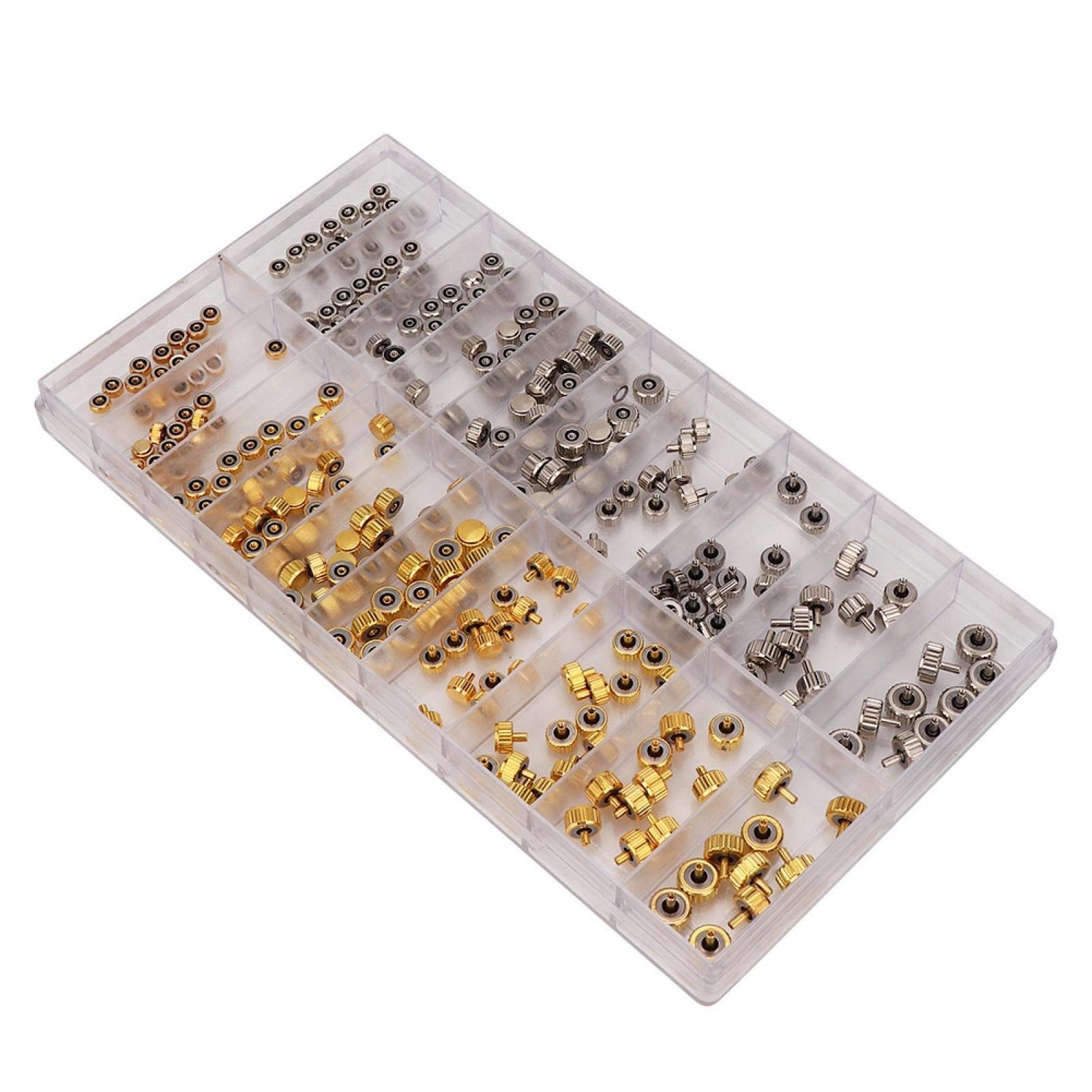 Premium Watch Crown Parts Kit - Assorted Watchmaker Tools for Watch Repair & Maintenance | Perfect for Watchmakers, Hobbyists & DIY Watch Repair Enthusiasts