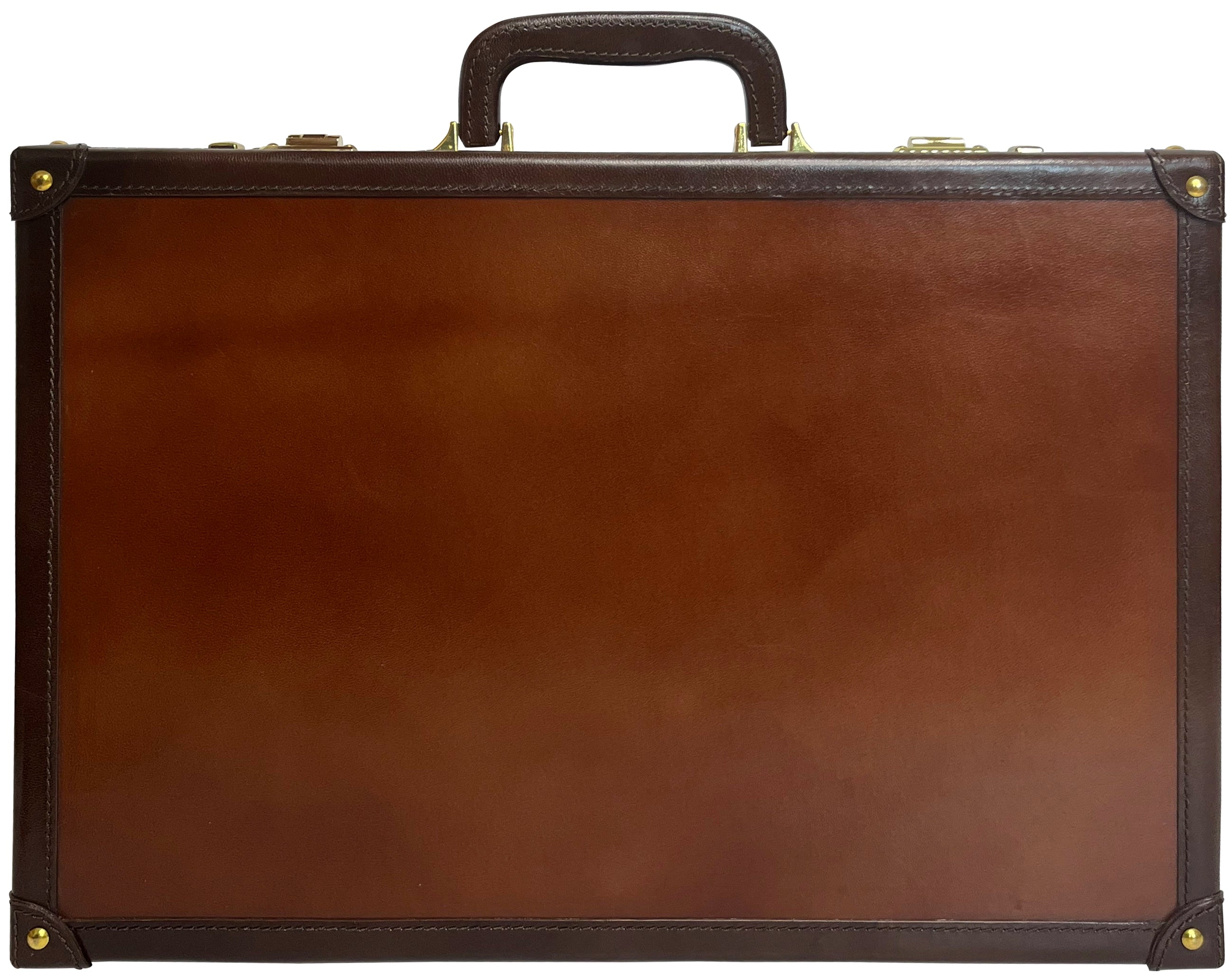 Aston Leather Briefcase - Premium Genuine Leather Business Bag, Limited Edition (Brown) - Perfect for Office, Travel & Professional Meetings