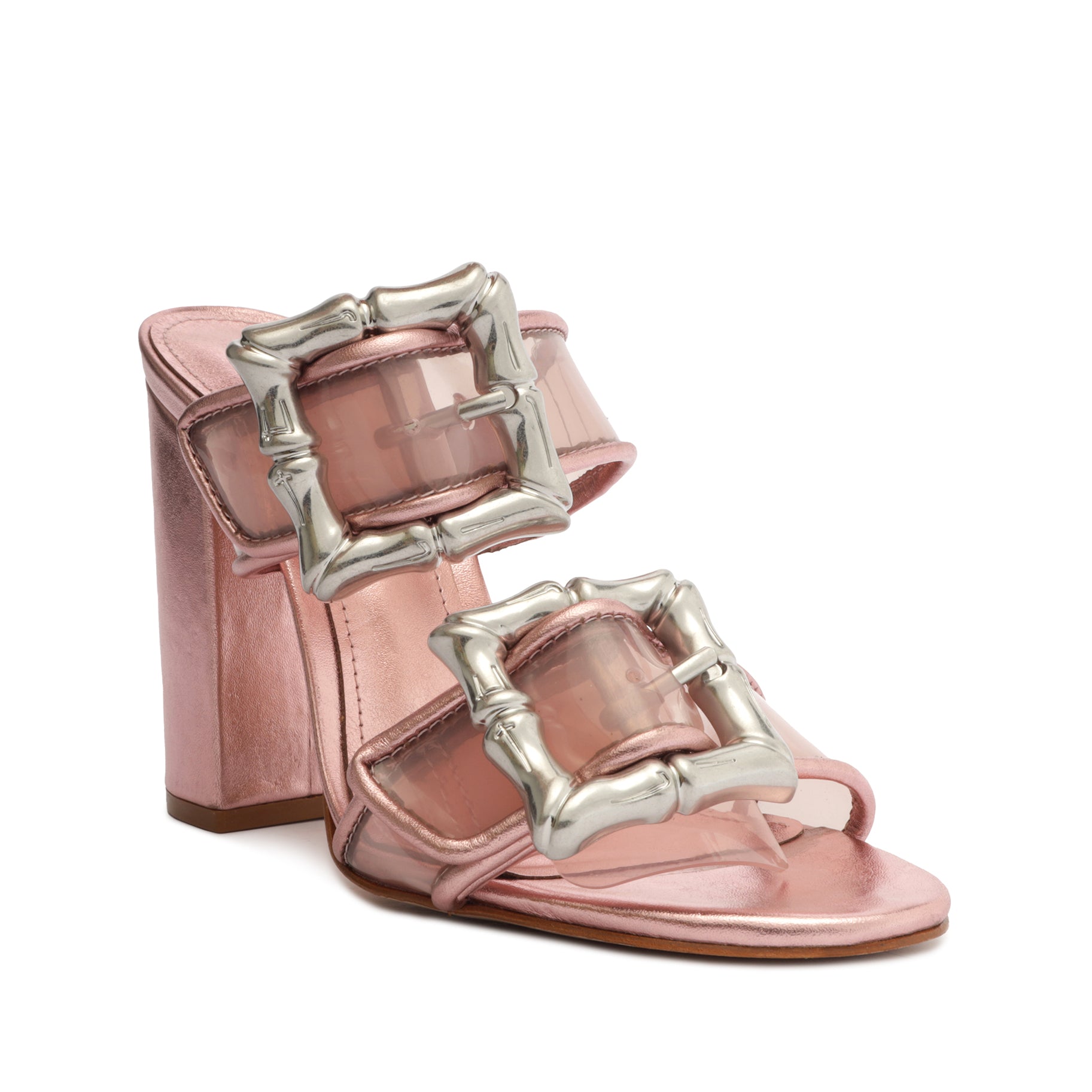 Enola Women's Vinyl Leather Sandals - Comfortable Slip-On Open Toe Sandals for Summer, Beach, and Casual Wear