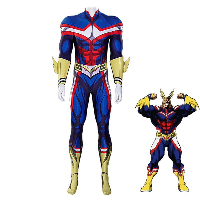 My Hero Academia All Might Cosplay Costume Set for Men - Anime Cartoon Uniform Halloween Party Dress Up | Perfect for Comic Con, Cosplay Events & Halloween Costumes