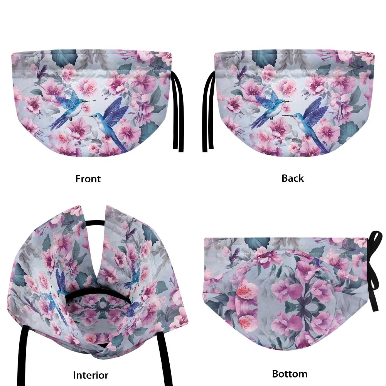 Hummingbird Pink Floral Tea Pot Cover - Insulated Tea Cosy for Kitchen, Breakfast Warmer & Decorative Kettle Dust Cover - Easy to Clean & Portable - Perfect for Home, Tea Parties & Cozy Kitchen Decor
