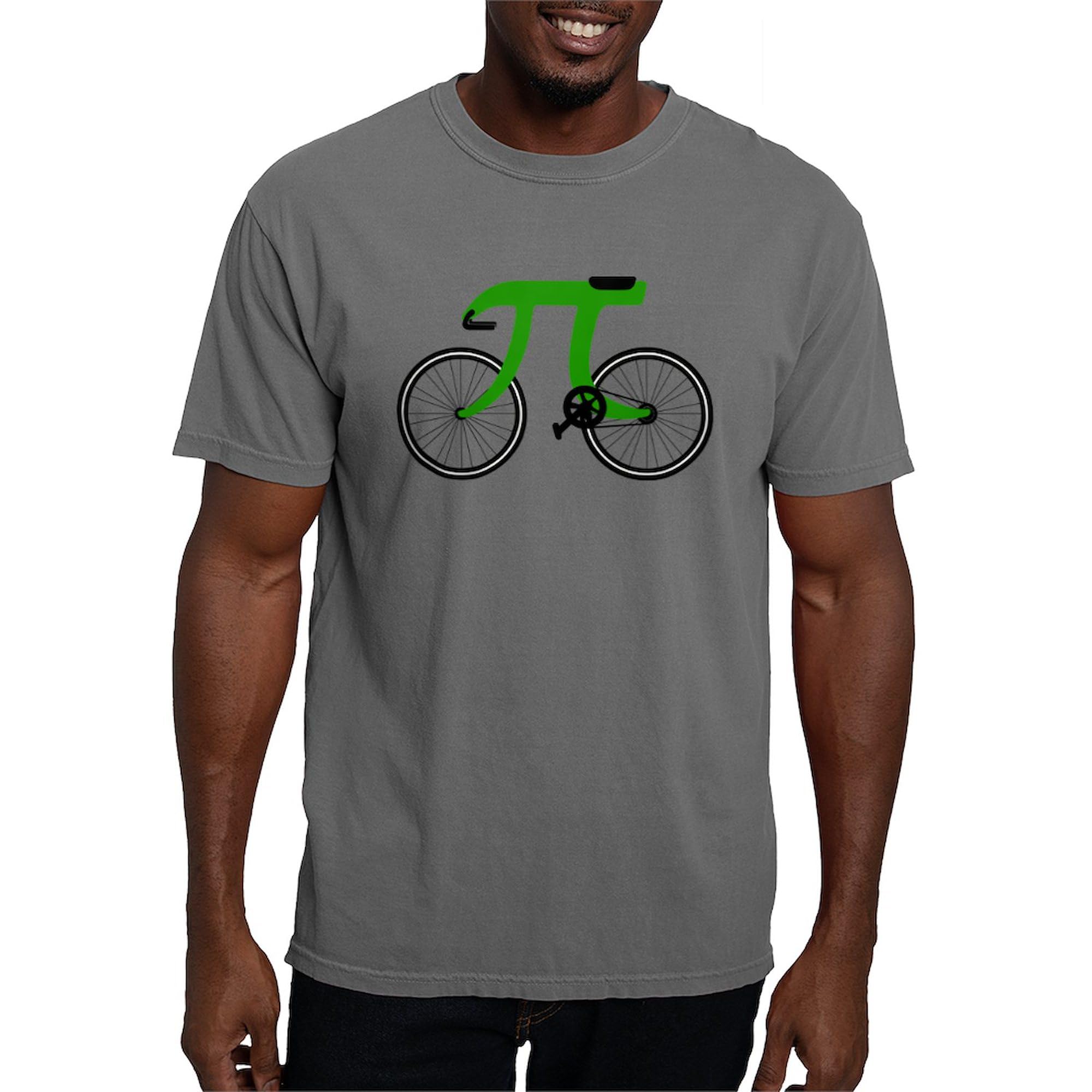 Pi Bicycle T-Shirt for Men - Comfort Colors Cotton Tee - Perfect for Cycling Enthusiasts & Math Lovers