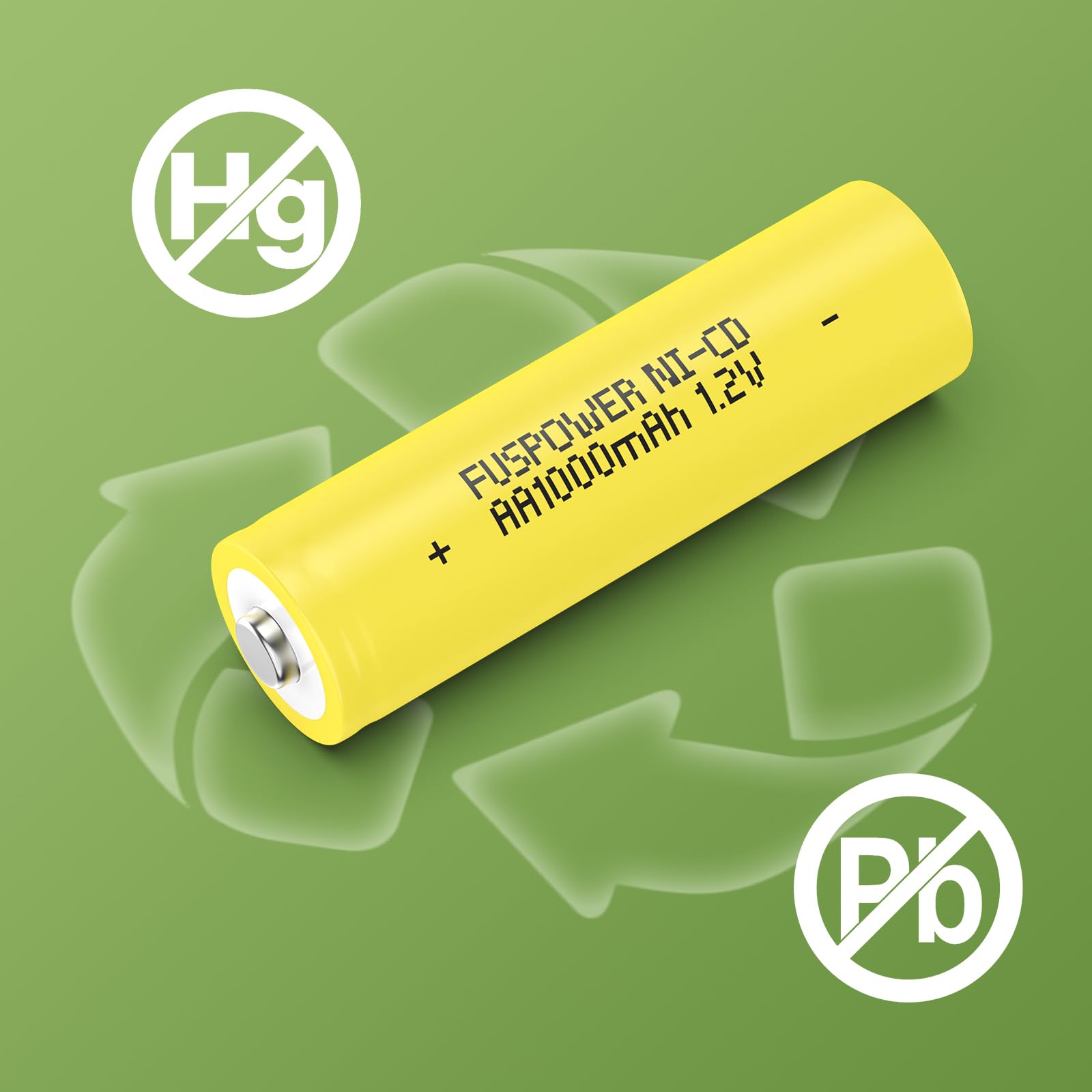 Rechargeable AA NiCD Batteries 1000mAh 1.2V - 12 Pack Double A Size NiCd Rechargeable Batteries for Solar Lights, Security Cameras, Remote Controls - Perfect for Outdoor Use, Emergency Power Backup & Electronic Devices