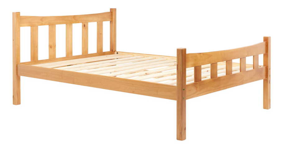 Montrose Bed Frame - Queen Size Platform Bed with Upholstered Headboard, Wooden Slats & Easy Assembly - Perfect for Modern Bedrooms & Guest Rooms
