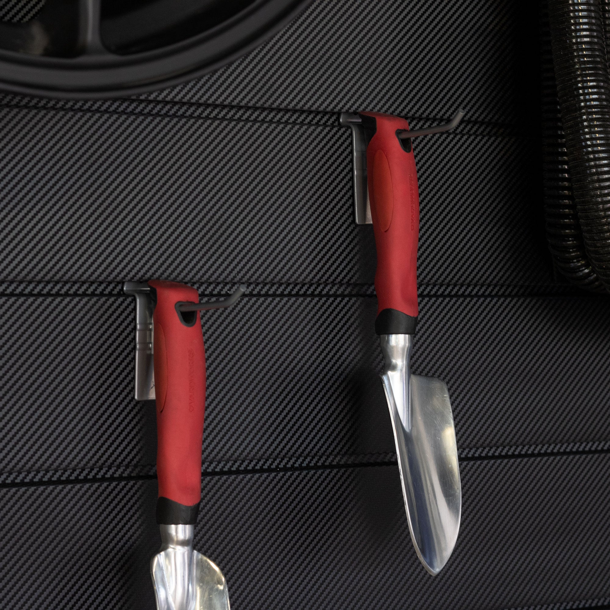 PROCORE+ Black Carbon Fiber Slatwall Mini Bundle - Premium Wall Organizer for Retail & Garage Storage - Perfect for Displaying Tools, Accessories & Merchandise
