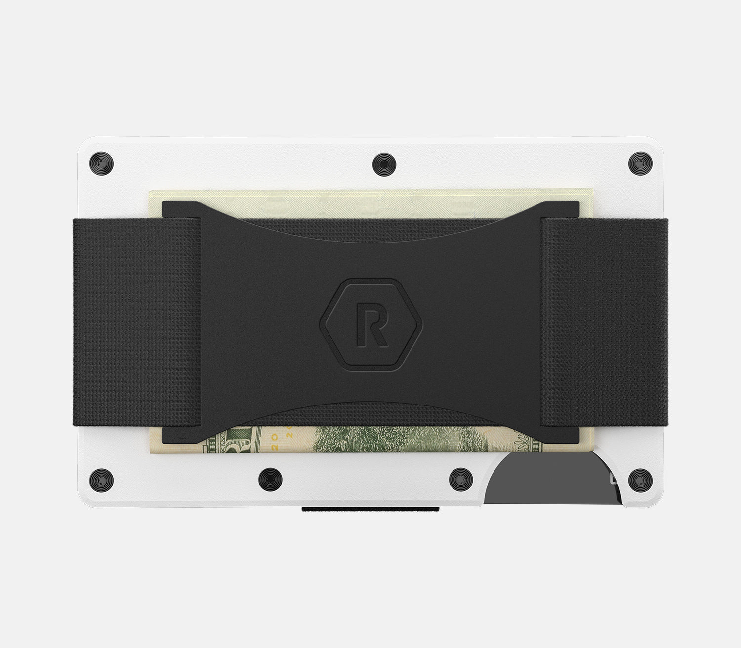 Ridge Wallet - Slim Minimalist RFID Blocking Front Pocket Wallet for Men - Polar White - Perfect for Travel, Everyday Carry & Gift Giving
