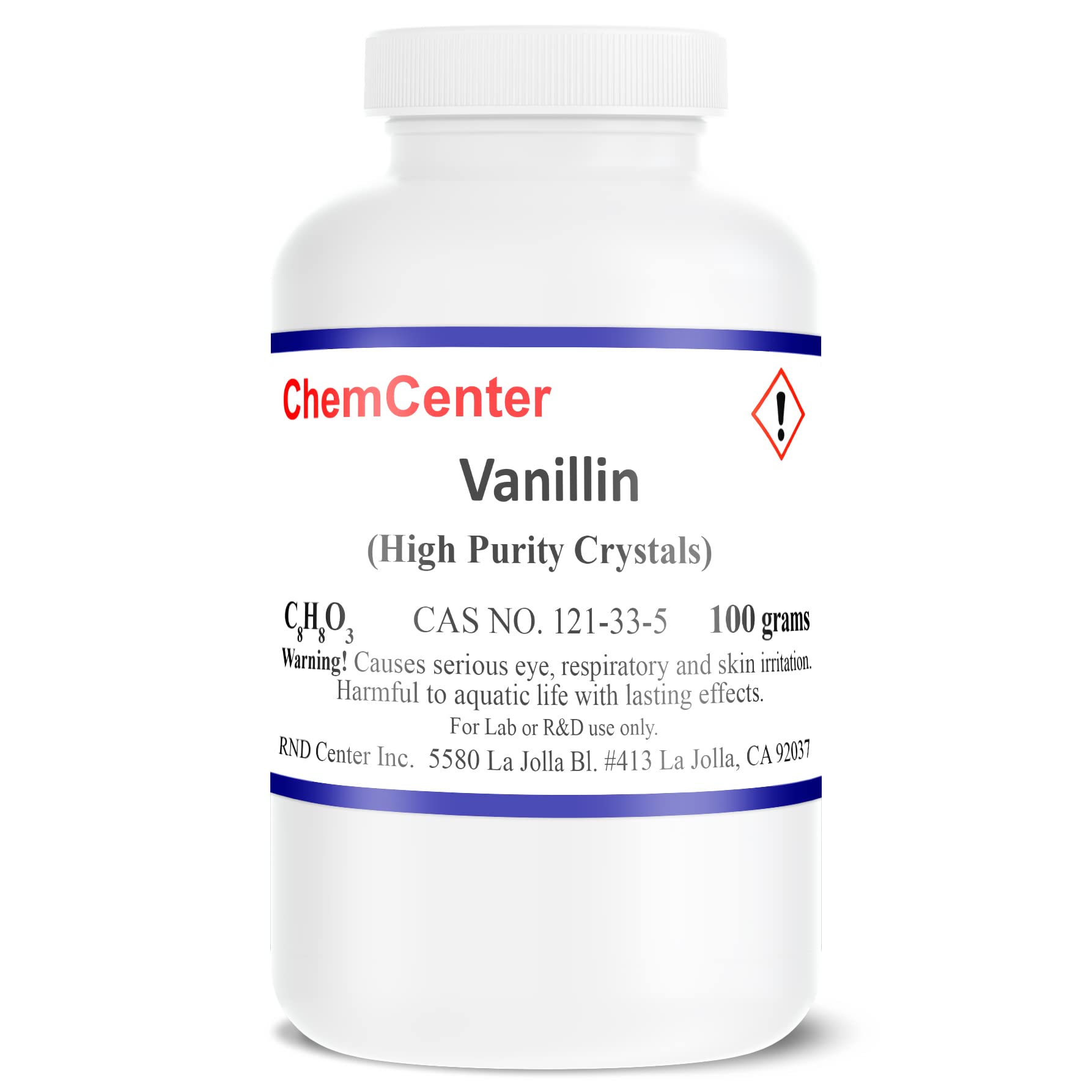 99% Pure Vanillin Crystals & Powder - 100g for Baking, Flavoring & Aromatherapy | Premium Food Grade Vanilla Extract Substitute