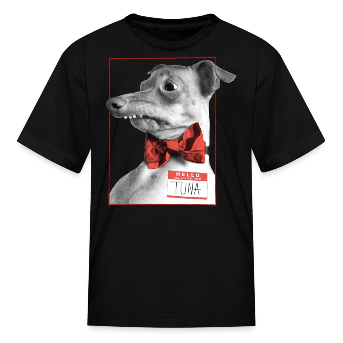 Spreadshirt Cute Tuna Melts My Heart Hello Kids' T-Shirt - Fun Graphic Tee for Boys & Girls - Perfect for School, Playdates & Family Outings