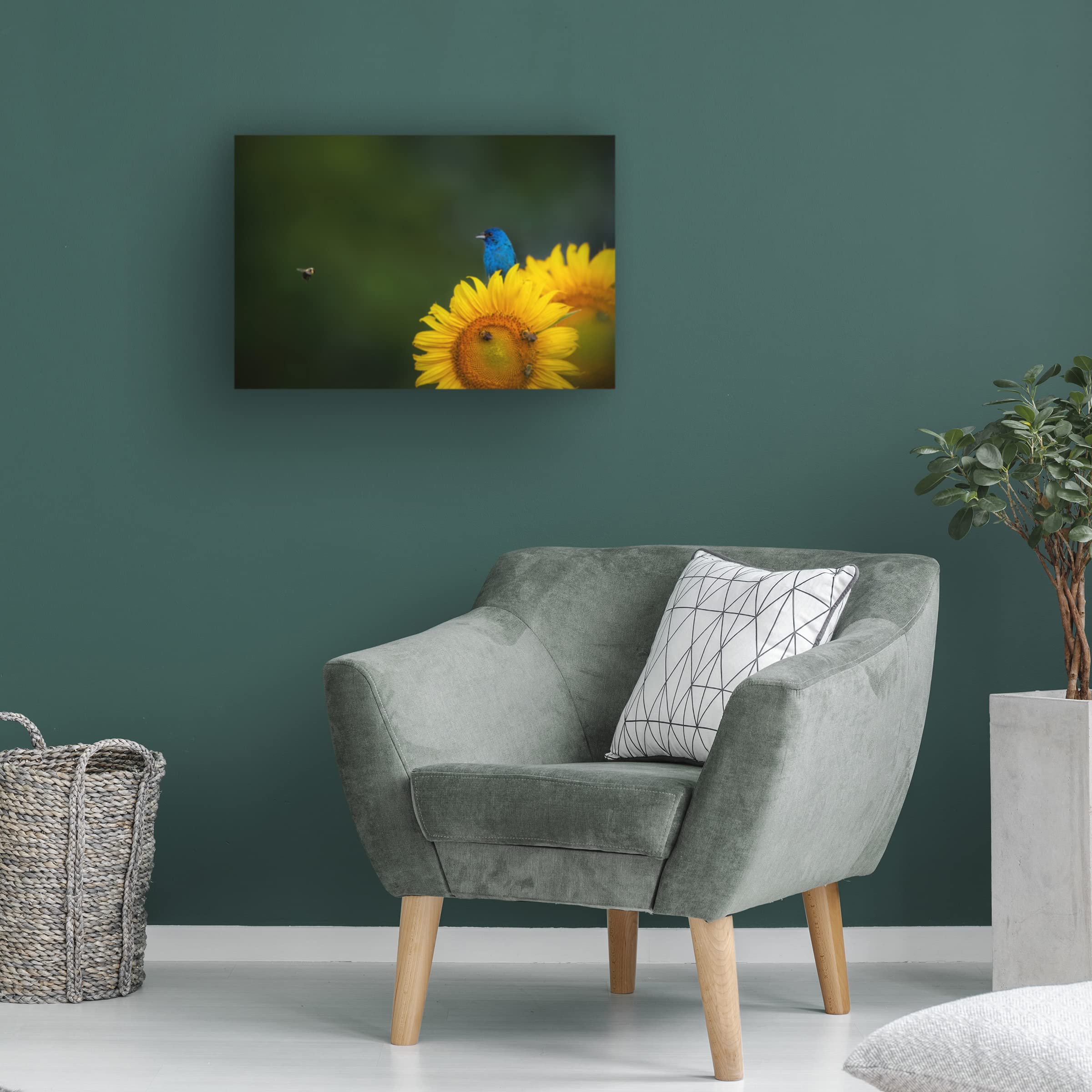 Trademark Fine Art 'Hi There' Canvas Wall Art by Ruiqing P - Modern Abstract Painting for Living Room, Bedroom & Office Decor