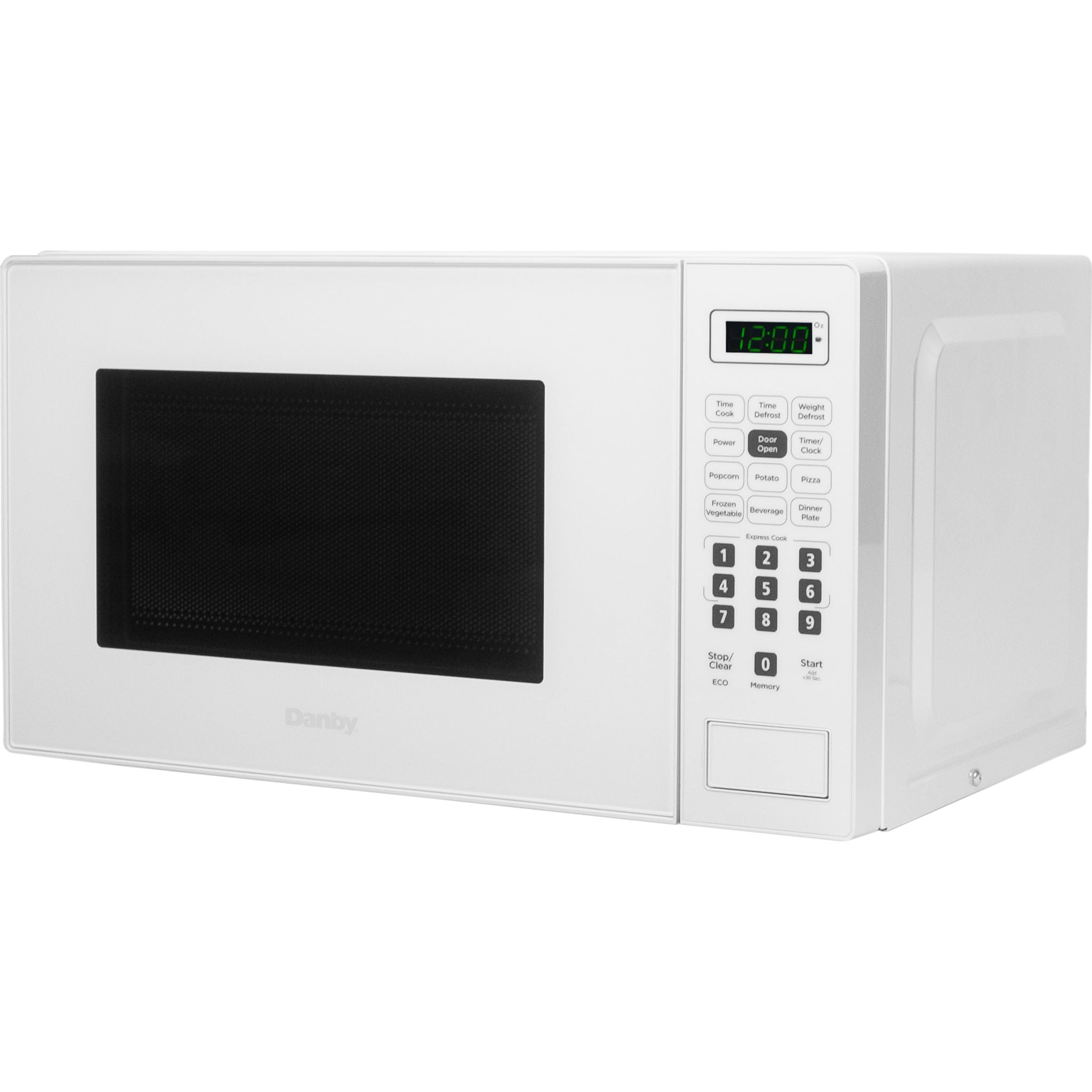 Danby DBMW0721BWW 0.7 Cu. Ft. Compact White Microwave - Perfect for Dorms, Offices & Small Kitchens