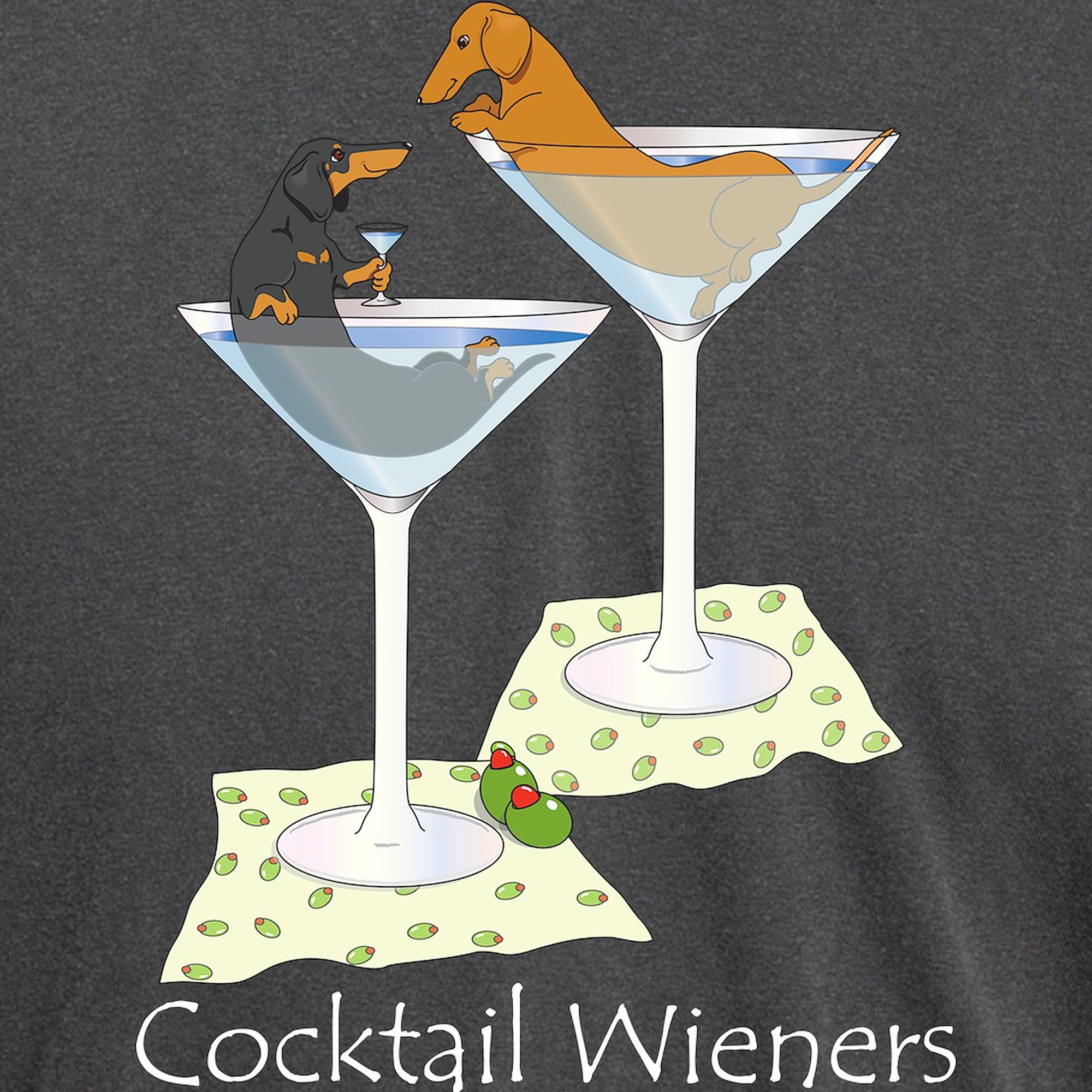 Funny Cocktail Wieners (Duo) T-Shirt for Men - Comfort Colors Cotton Tee - Perfect for Parties, BBQ & Casual Wear