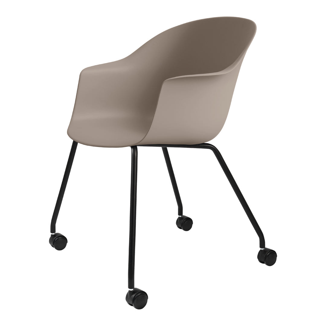 Ergonomic Bat Design Meeting Chair with 4 Legs & Smooth-Rolling Casters - Perfect for Office Conference Rooms, Home Workspaces & Professional Meetings