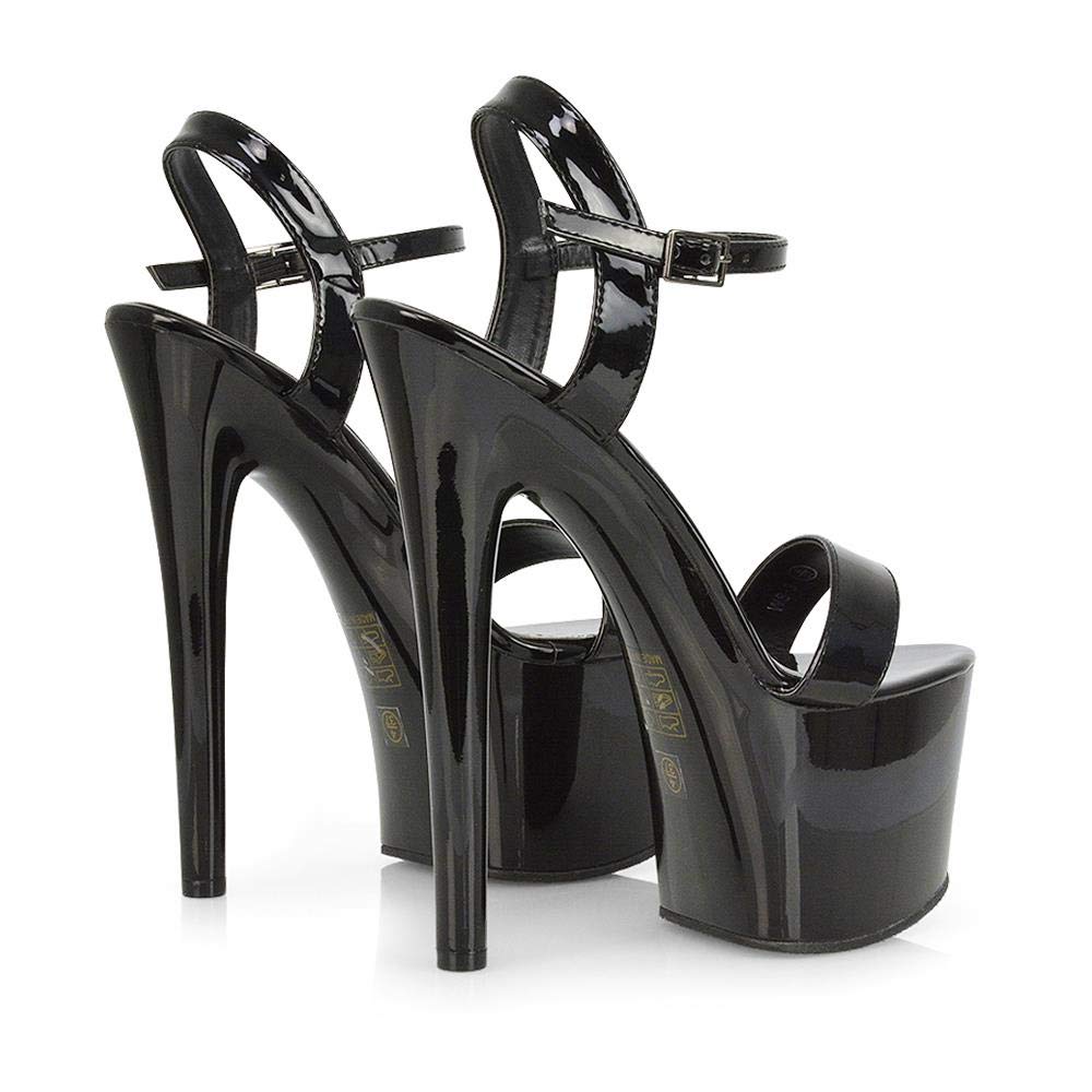 Kino London Women's High Platform Heels - Stylish Chunky Block Heel Shoes for Party, Wedding & Night Out | Comfortable & Fashionable Dress Pumps for Women