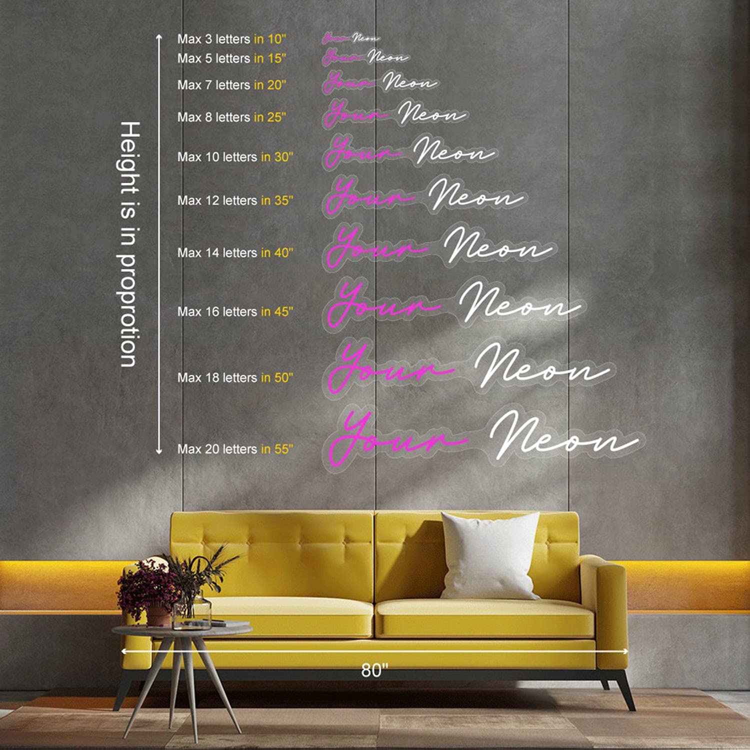 Custom Neon Signs - Personalized LED Wall Decor for Bedroom, Wedding, Birthday Party, Bar & Business - 40