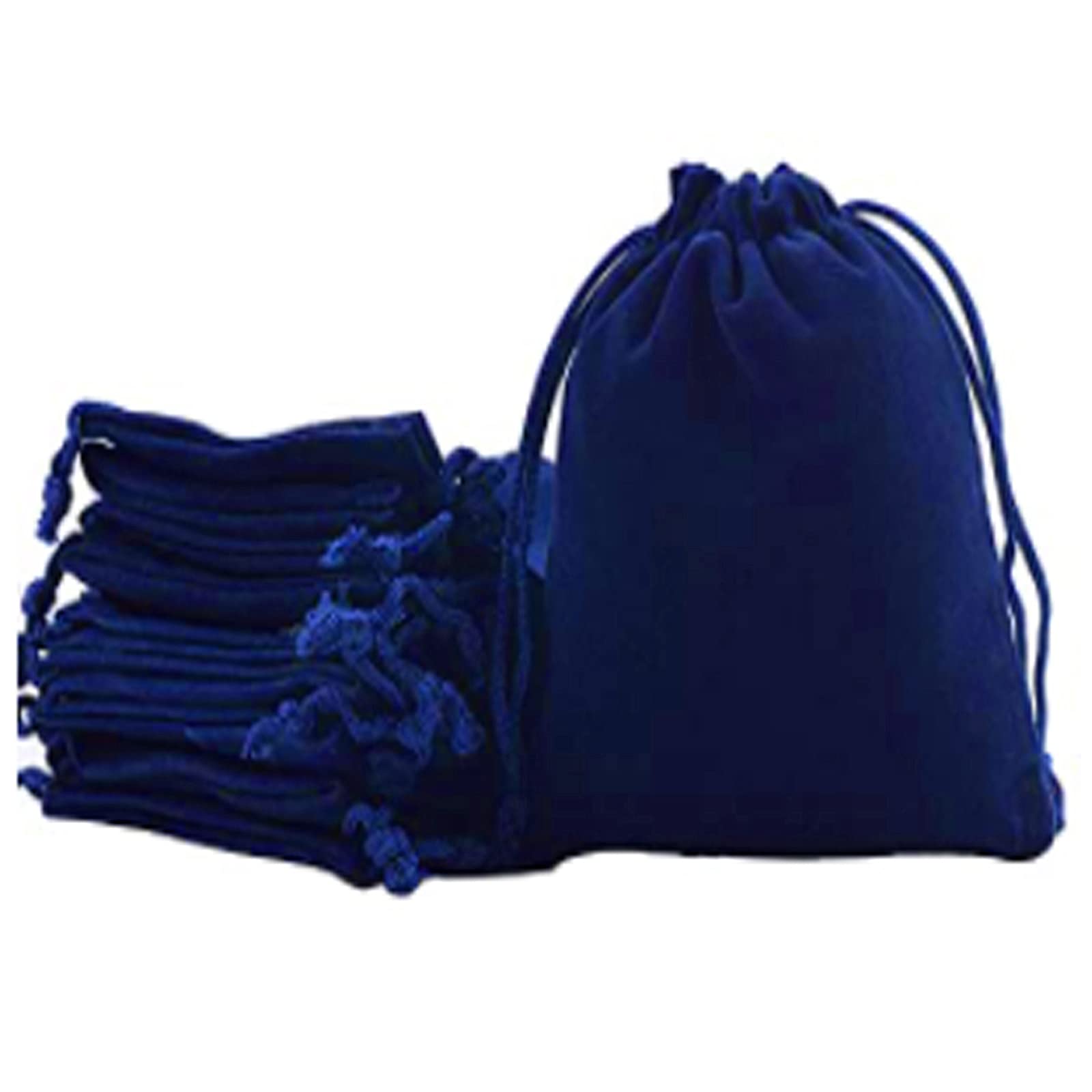 50pcs Velveteen Drawstring Bags - Small Velvet Jewelry Pouches for Candy, Gifts & Party Favors (3.5