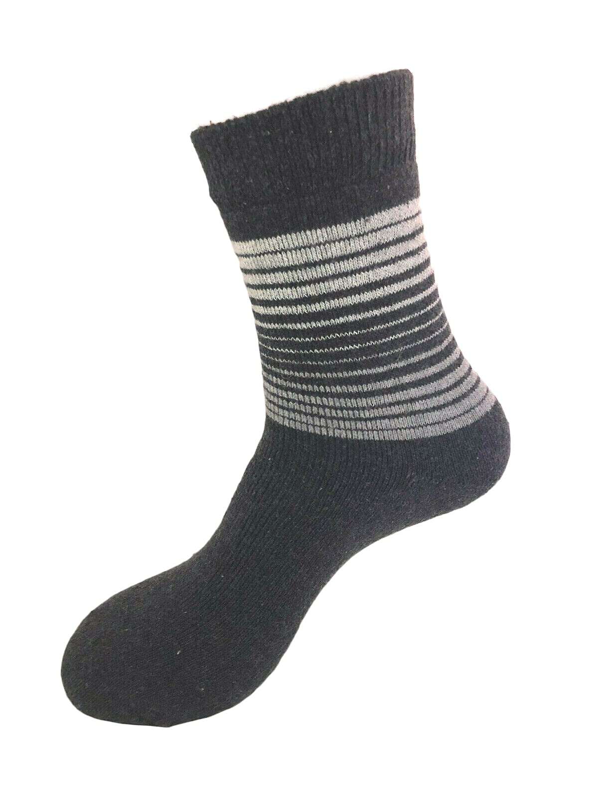 4 Pairs Men's Winter Warm Thermal Crew Socks - Thick Lambswool Ankle Socks for Hiking, Skiing & Cold Weather Comfort
