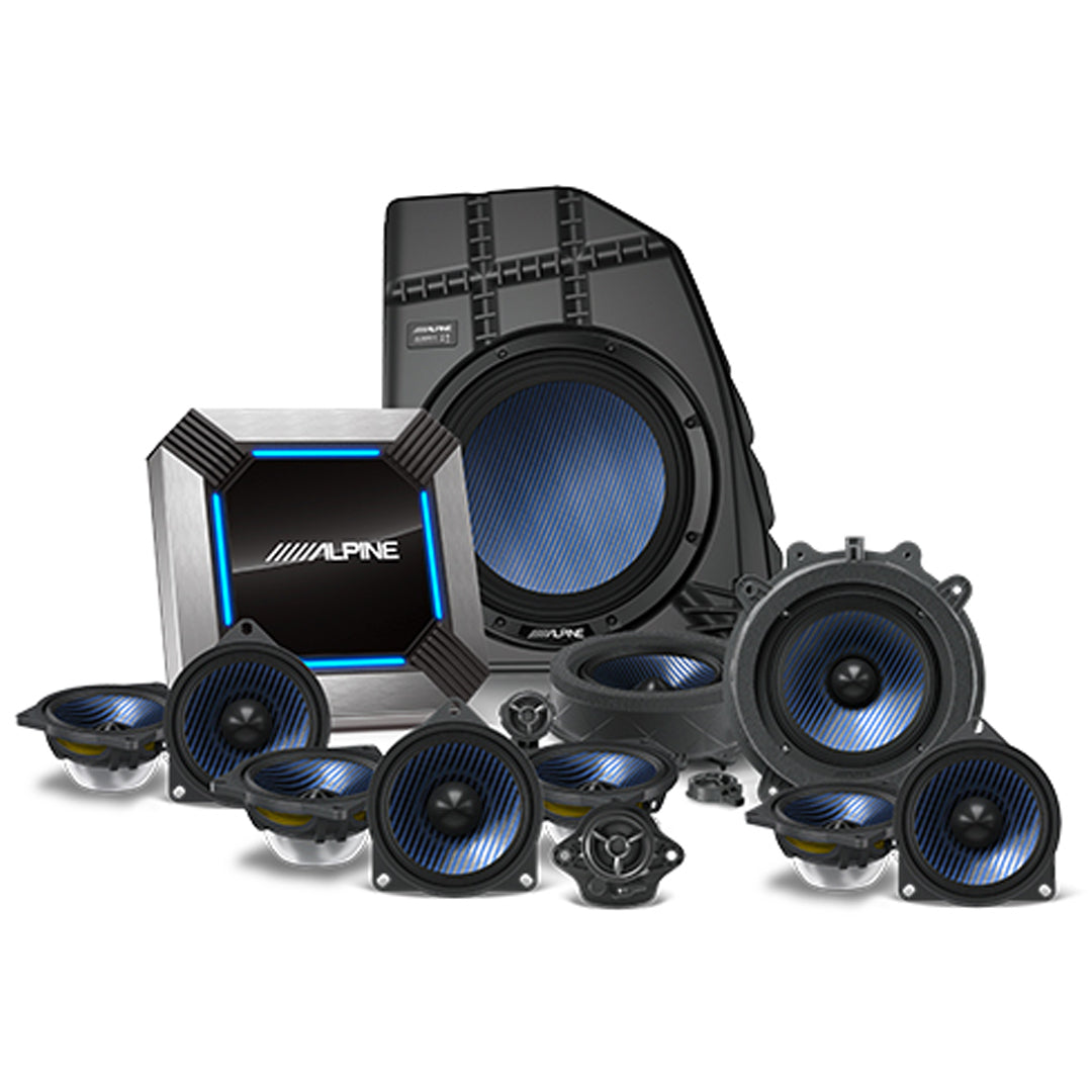 Alpine PSS TSLA 21Y - Premium 13 Speaker Car Audio System Upgrade Kit for Tesla Model Y | Enhanced Sound Quality for Music, Movies & Road Trips