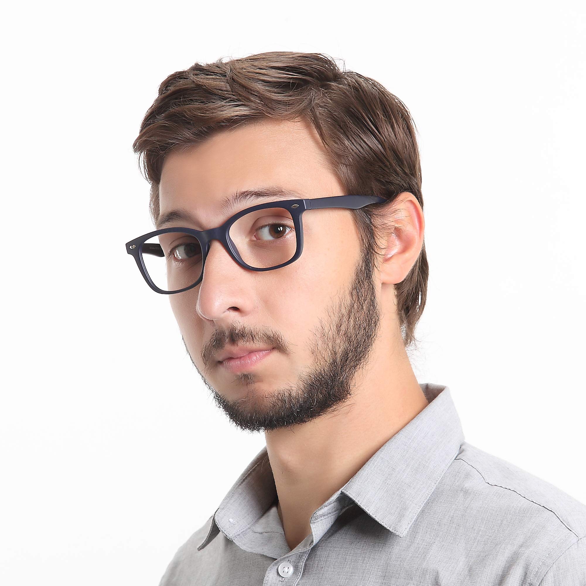 Premium Blue Light Blocking Glasses for Computer & Gaming - Anti Eyestrain, Anti Glare UV Protection - Unisex Reading & TV Glasses for Men & Women - Perfect for Office, Gaming & Digital Screen Use