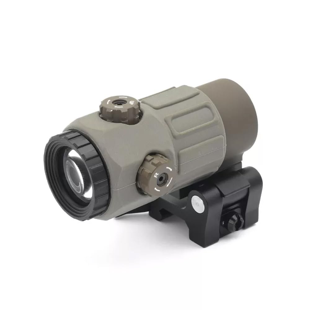 558+G45 Sight Combo - Red/Green Dot Reflex Compact Sight Scope with 5X Magnifier | Optical Holographic Hybrid Sight for 20mm Rail Mount | Quick Release Rollover Multiplier | Perfect for Tactical Shooting, Hunting & Airsoft