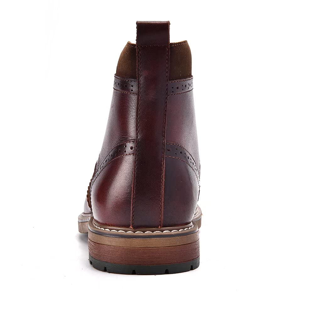 Arkbird Men's Chelsea Ankle Boots - Genuine Leather Oxford Dress Shoes for Casual & Formal Wear | Comfortable Slip-On Boots for Office, Dating & Outdoor Activities