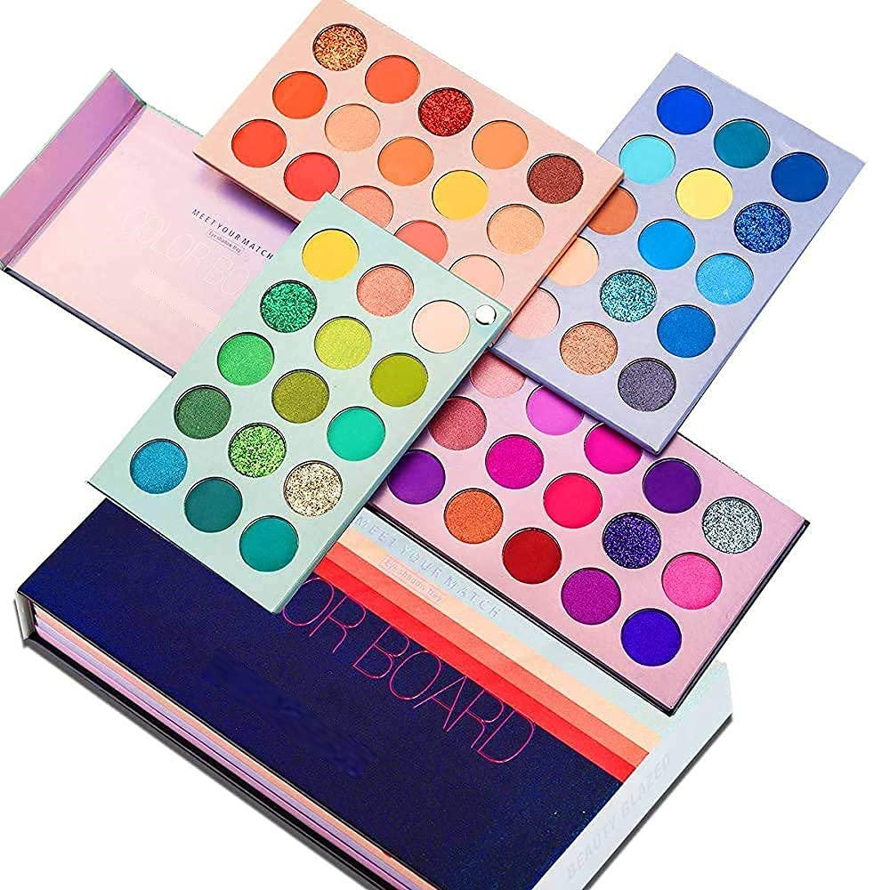 60 Color Eyeshadow Palette - High Pigmented Matte & Shimmer Professional Makeup Kit for Day & Night Looks | Perfect for Party, Wedding, and Everyday Makeup