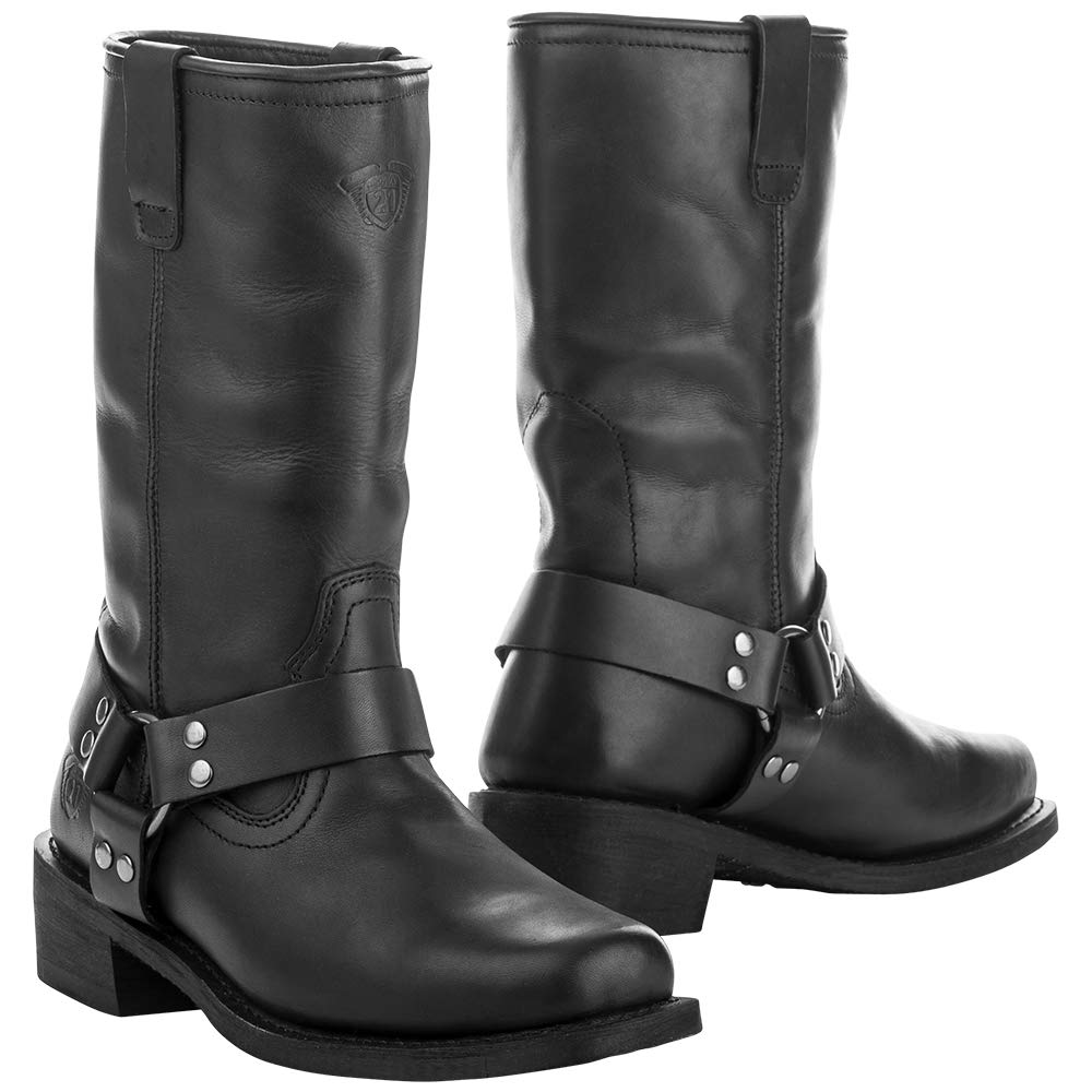 Highway 21 Spark Motorcycle Boots - Durable Leather Riding Boots for Men & Women - Waterproof & All-Weather Protection - Ideal for Long-Distance Touring & Adventure Riding