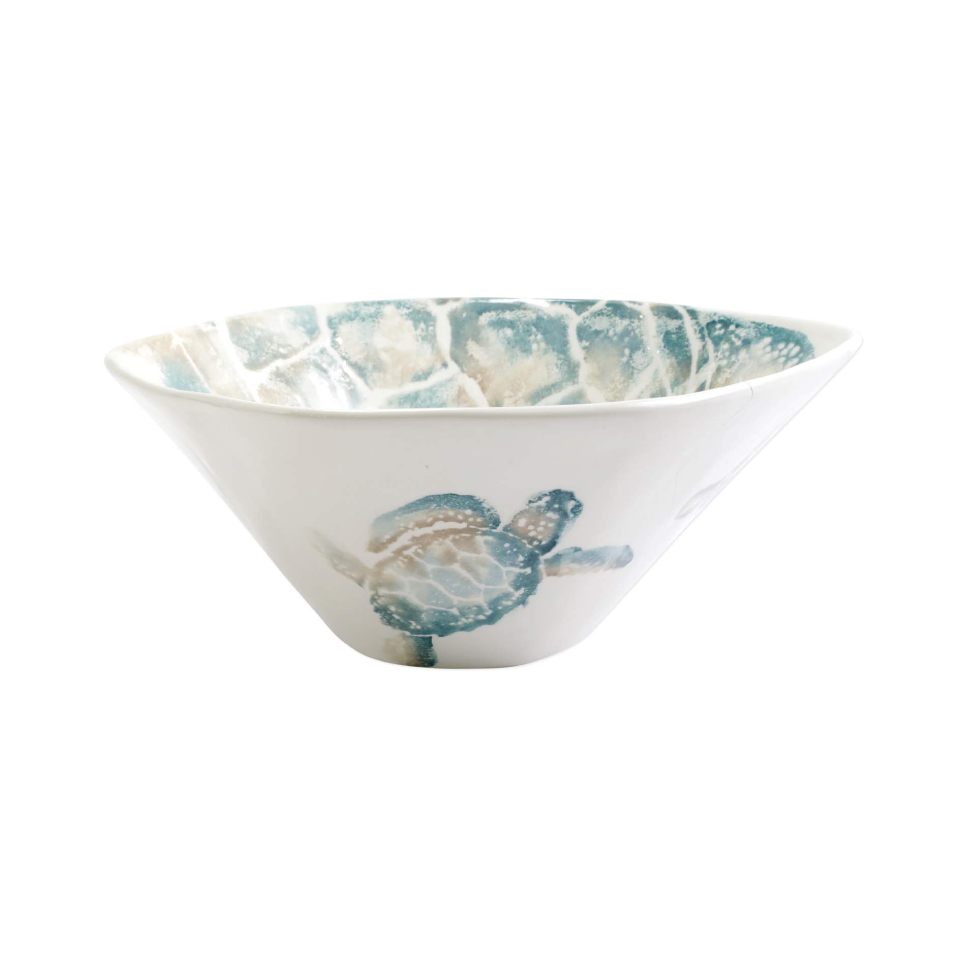 Vietri Tartaruga Deep Serving Bowl - Handcrafted Italian Earthenware for Pasta, Salad & Desserts | Elegant Dinner Party Serveware & Entertaining Dish