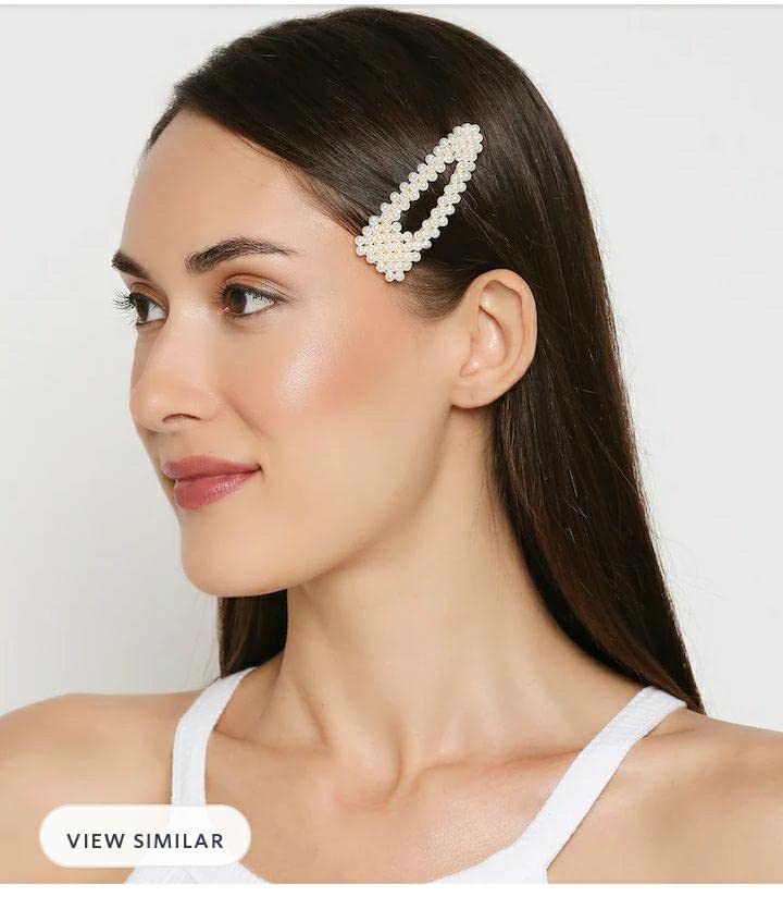 Korean Pearl Hair Clips for Women - 6pcs Fashion Hair Accessories for Parties & Weddings