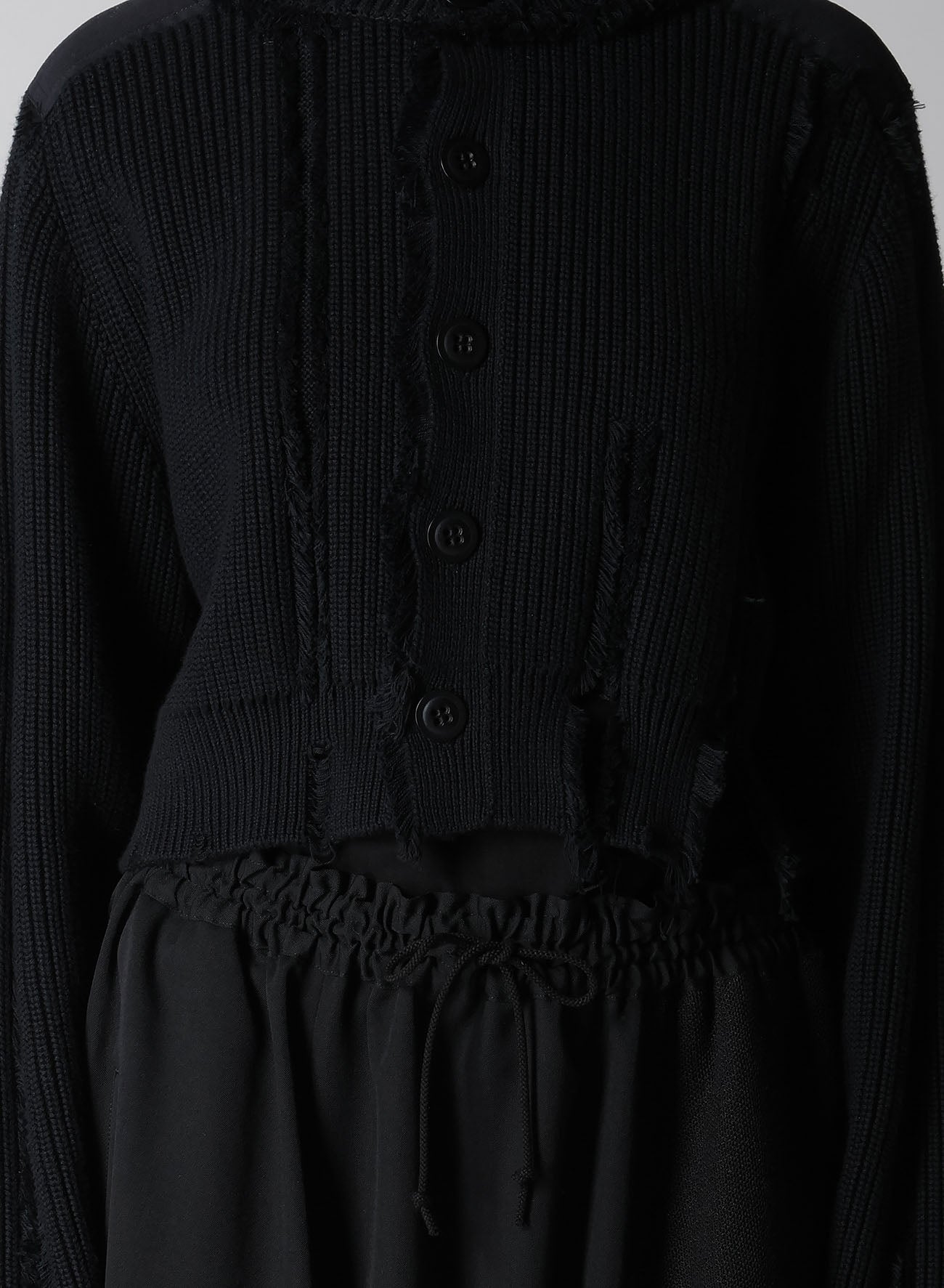 Distressed Cotton Crewneck Knit Cardigan for Women - Soft & Comfortable Pullover Sweater for Casual Wear, Layering, and Fall Fashion