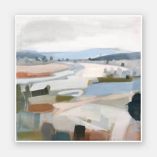 Farmland Reverie II Unframed Art Print - Countryside Landscape Wall Decor for Living Room, Bedroom & Office - Perfect for Home & Office Decor