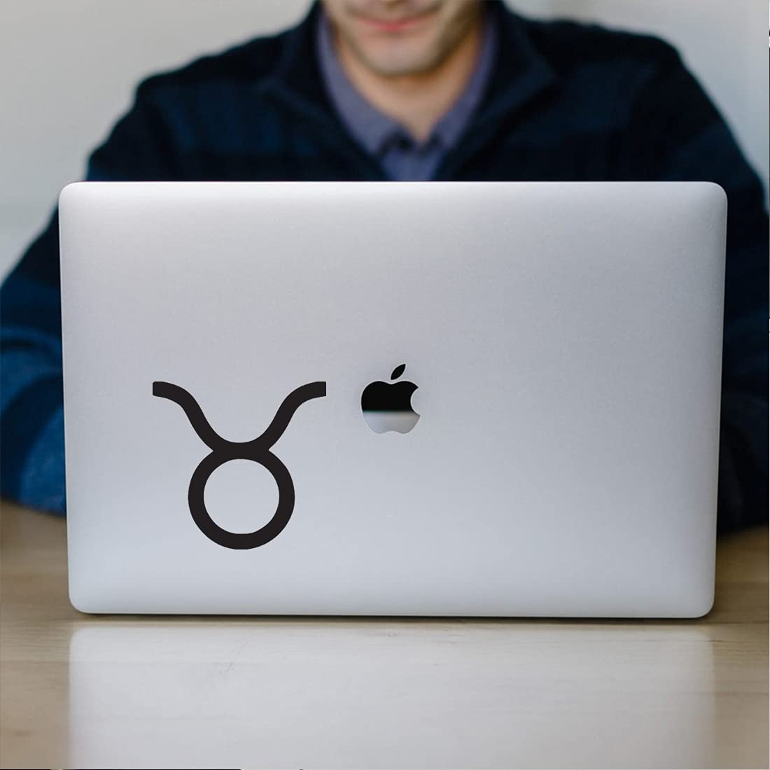 Premium Taurus Zodiac Sign Vinyl Decals (Set of 2) - Waterproof Durable Stickers for Laptop, Phone, Car, Helmet & Home Decor - Perfect for Astrology Lovers, Room Wall Art, and Personalized Gifts
