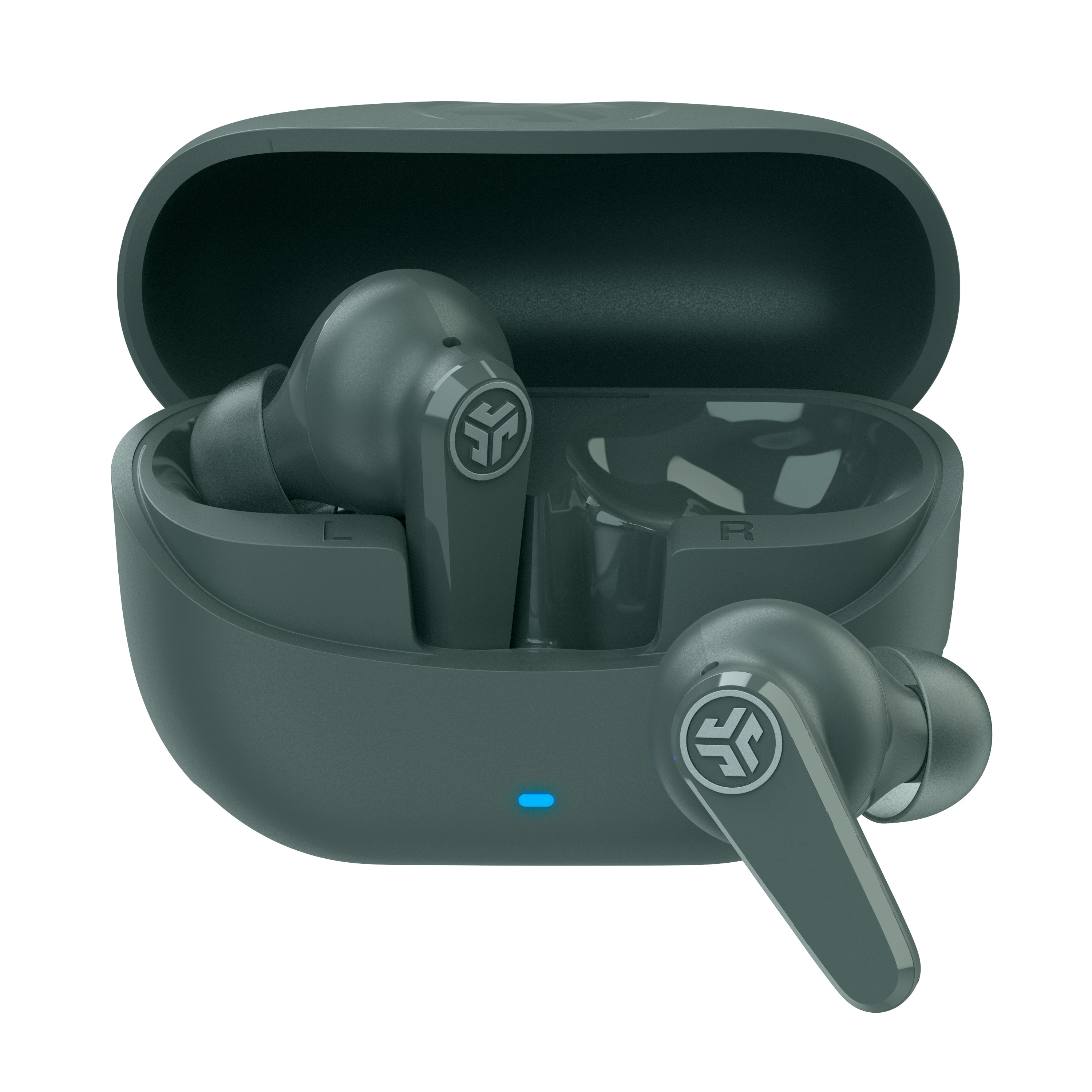 Go Pods ANC True Wireless Earbuds - Active Noise Cancelling Bluetooth 5.2 Headphones with 30H Playtime, IPX5 Waterproof for Gym, Running & Travel (Sage Green)