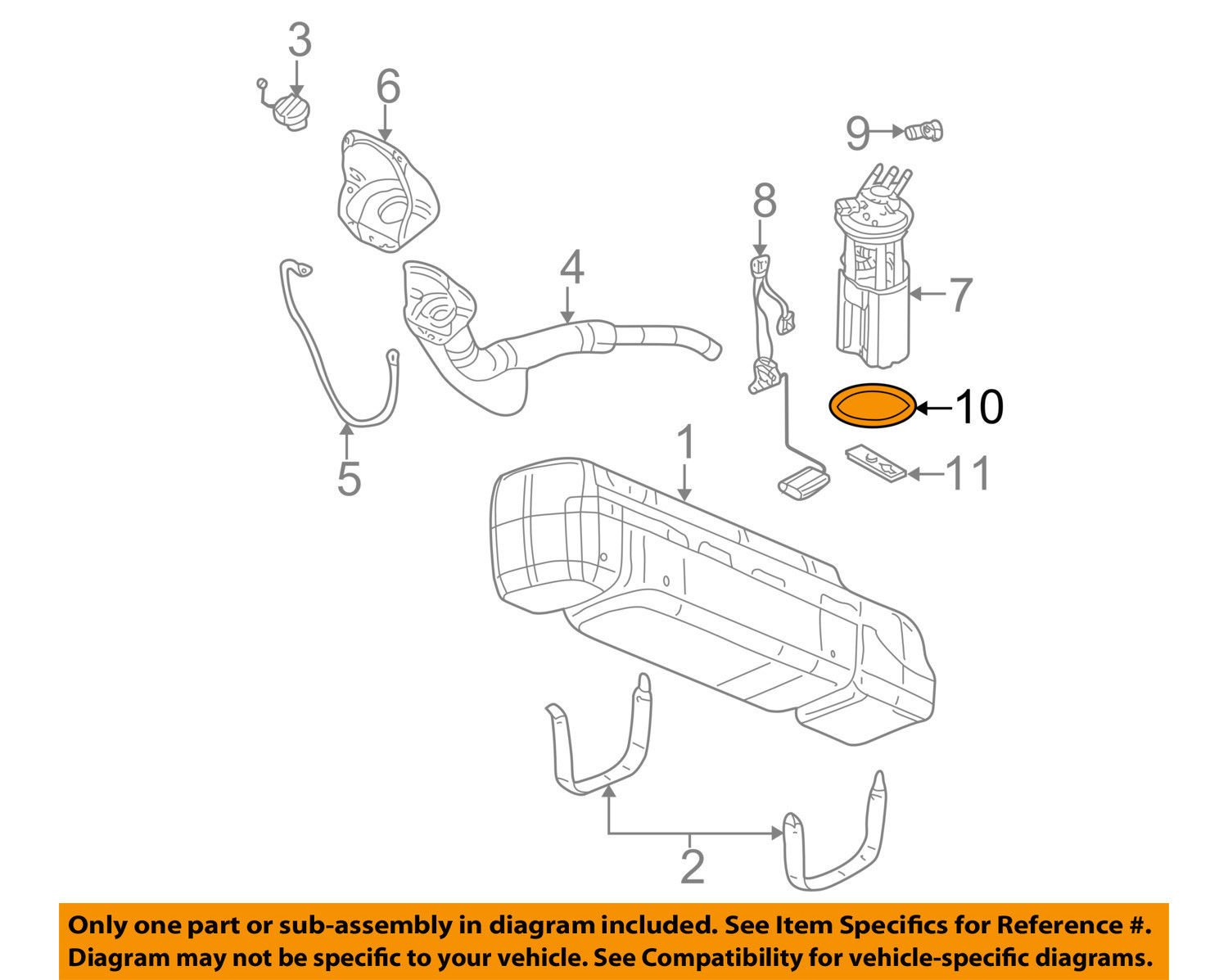 General Motors 15034832 Fuel Pump Tank Seal - OEM Replacement Part for GM Vehicles | Perfect for Fuel System Repairs & Maintenance