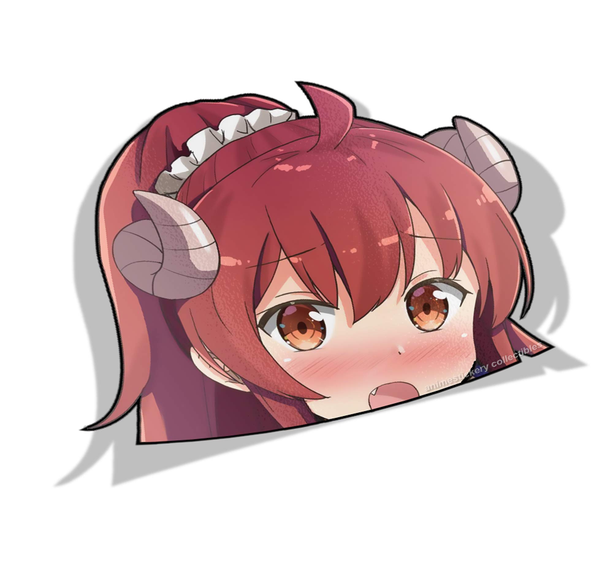 Anime Car Stickers - Machikado Mazoku Yuko Yoshida 001 Vinyl Decals, Colorful Waifu Sticker for Cars, Windows, Laptops (4.1x6 Inch) - Perfect for Anime Fans & Car Enthusiasts
