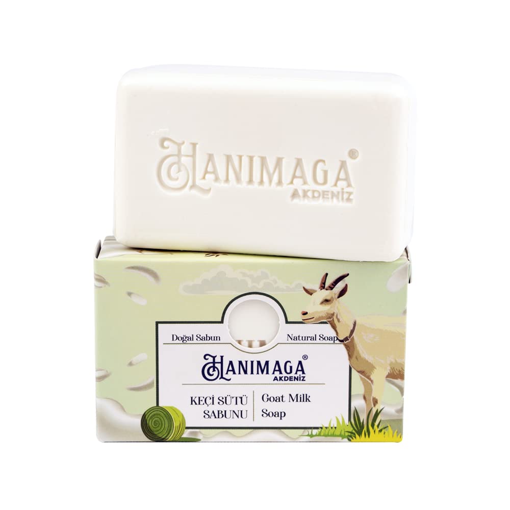 Natural Goat Milk Soap Bar for Sensitive Skin & Babies - Enriched with Vitamin A, Nourishing & Softening, Helps Remove Blackheads (100g) - Gentle Cleansing for Daily Face & Body Care, Ideal for Dry Skin & Newborn Bath Time