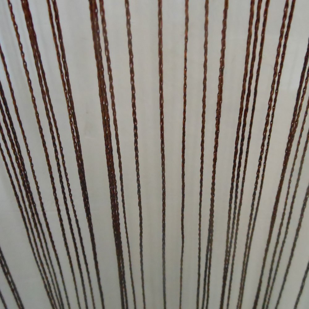 100cm x 200cm Decorative String Fringe Door Curtain - Boho Room Divider & Window Screen Panel in Brown | Perfect for Bedroom, Living Room, and Doorway Decor
