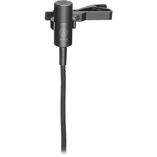 Audio Technica AT803B Mini Clip-On Condenser Microphone - Professional Lavalier Mic for Interviews, Podcasts & YouTube Videos