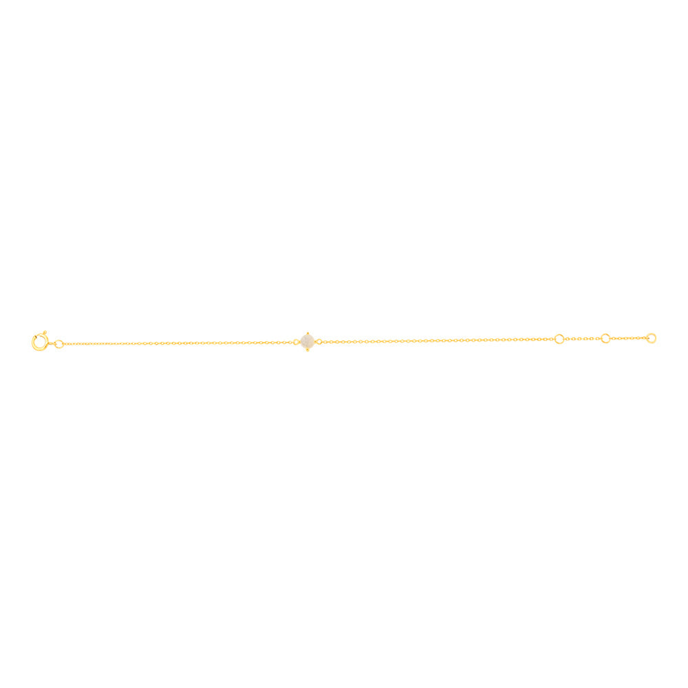 0.17 Carat Opal Adjustable Bracelet 17cm in 9ct Yellow Gold | Elegant Opal Jewelry for Women | Perfect for Weddings, Parties & Everyday Wear