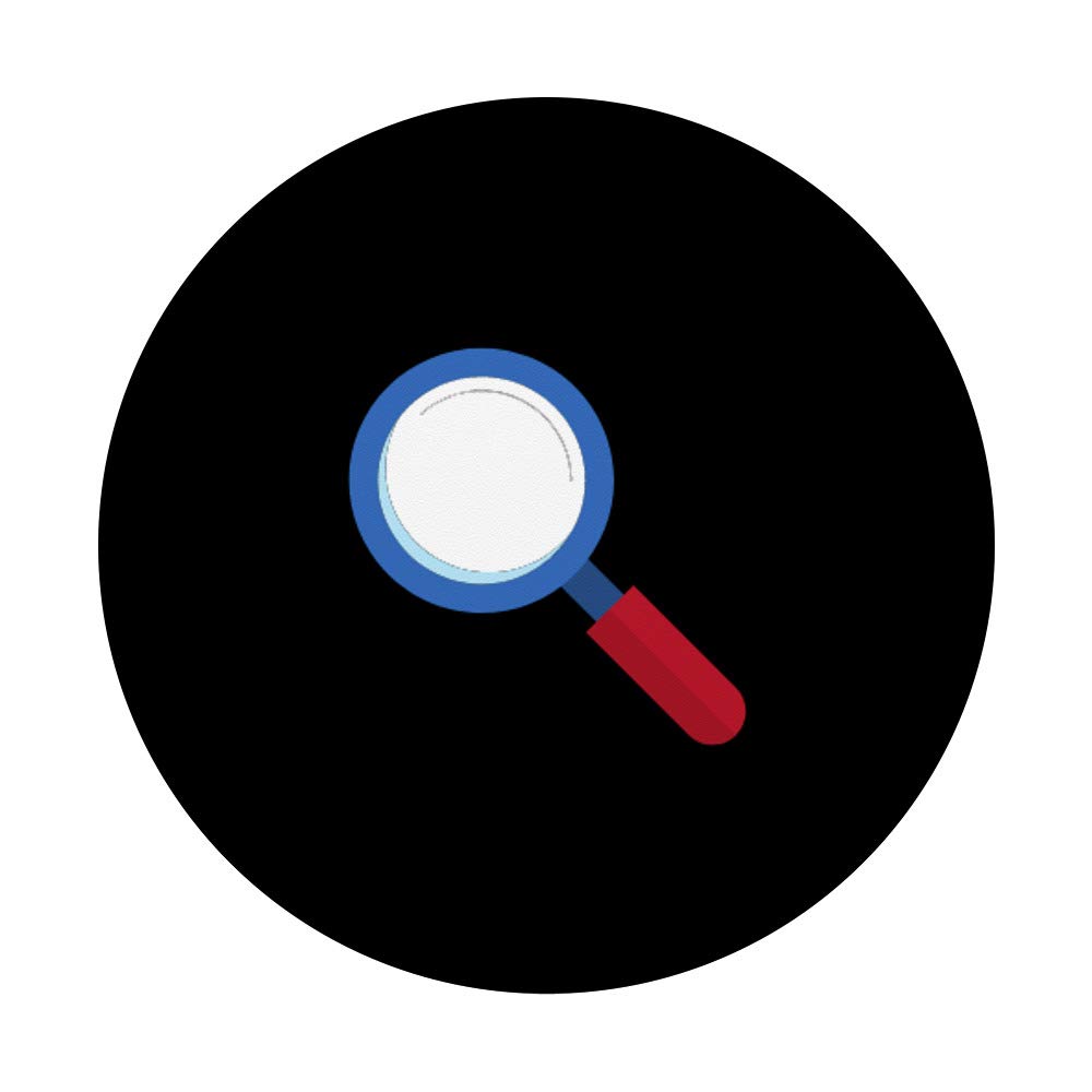 Cute Detective Magnifying Glass Cartoon Comic Art Drawing - Perfect for Kids' Mystery Games, Classroom Activities, and Creative Projects