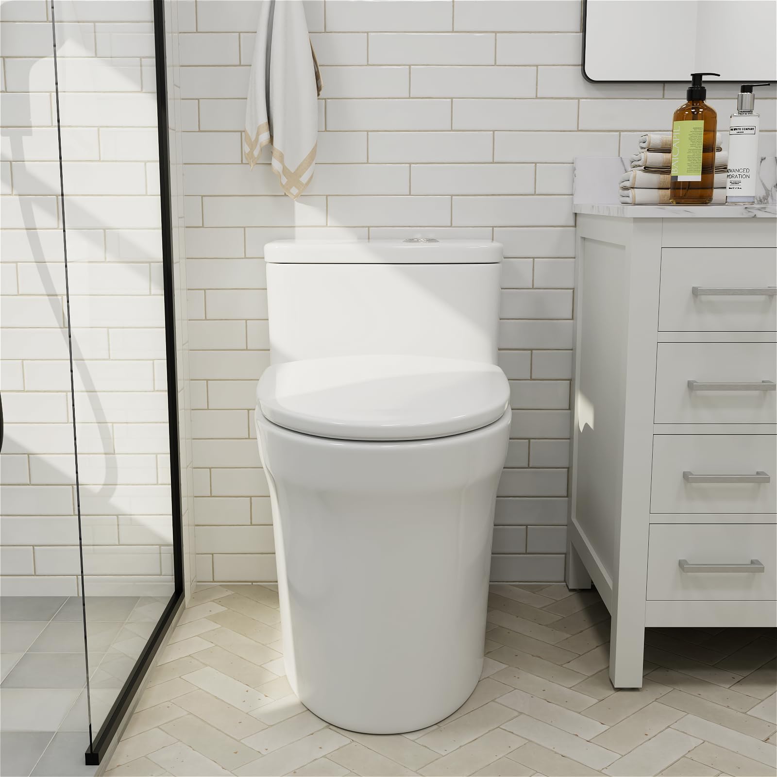 Dual Flush One Piece Toilet - 17.7