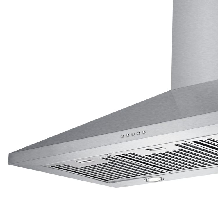 InAlto 90cm Stainless Steel Canopy Range Hood ARC90BS - Powerful Kitchen Ventilation for Smoke & Odor Removal | Perfect for Home & Restaurant Use
