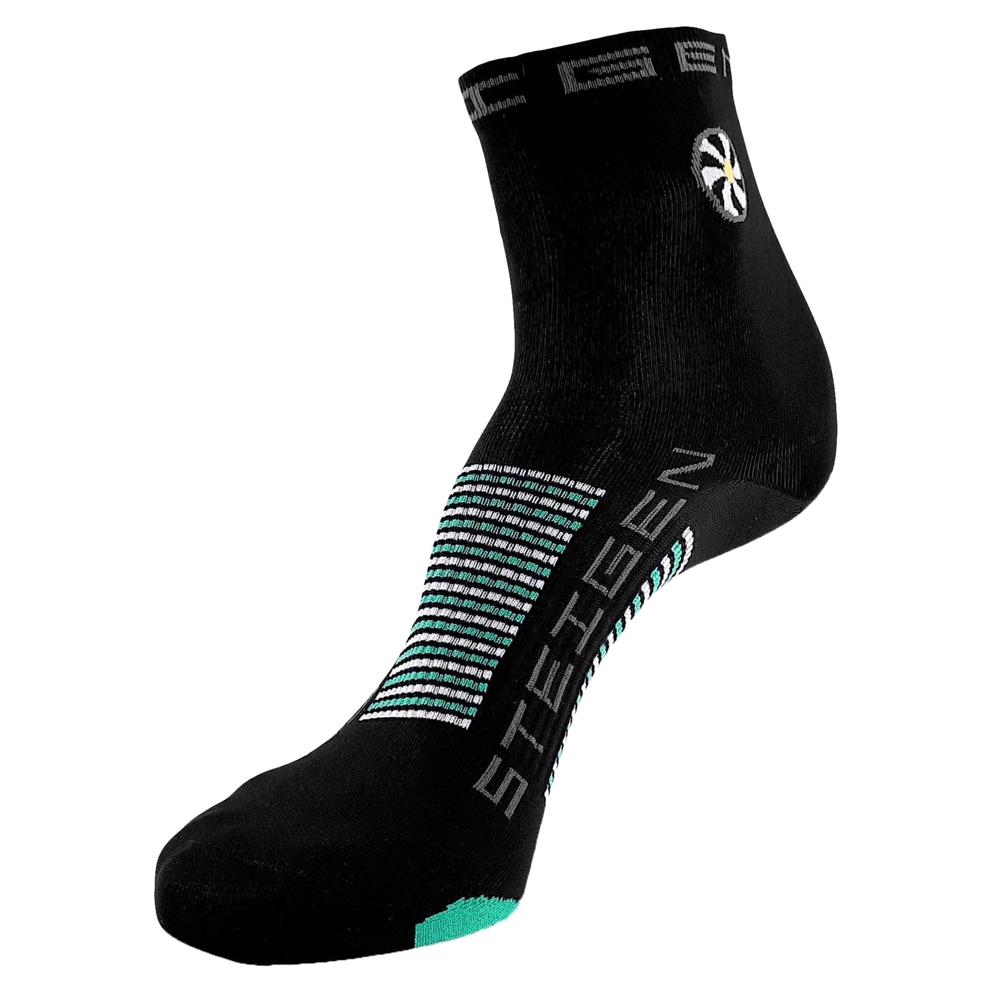 1/2 Length Running Socks for Men & Women - Breathable Cushioned Athletic Socks for Jogging, Marathon & Workout - Moisture Wicking Performance Socks