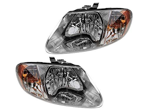 2001-2007 Chrysler Town & Country Replacement Headlight Assembly Set of 2 - Left & Right Side Headlamps - Perfect for Night Driving & Foggy Conditions